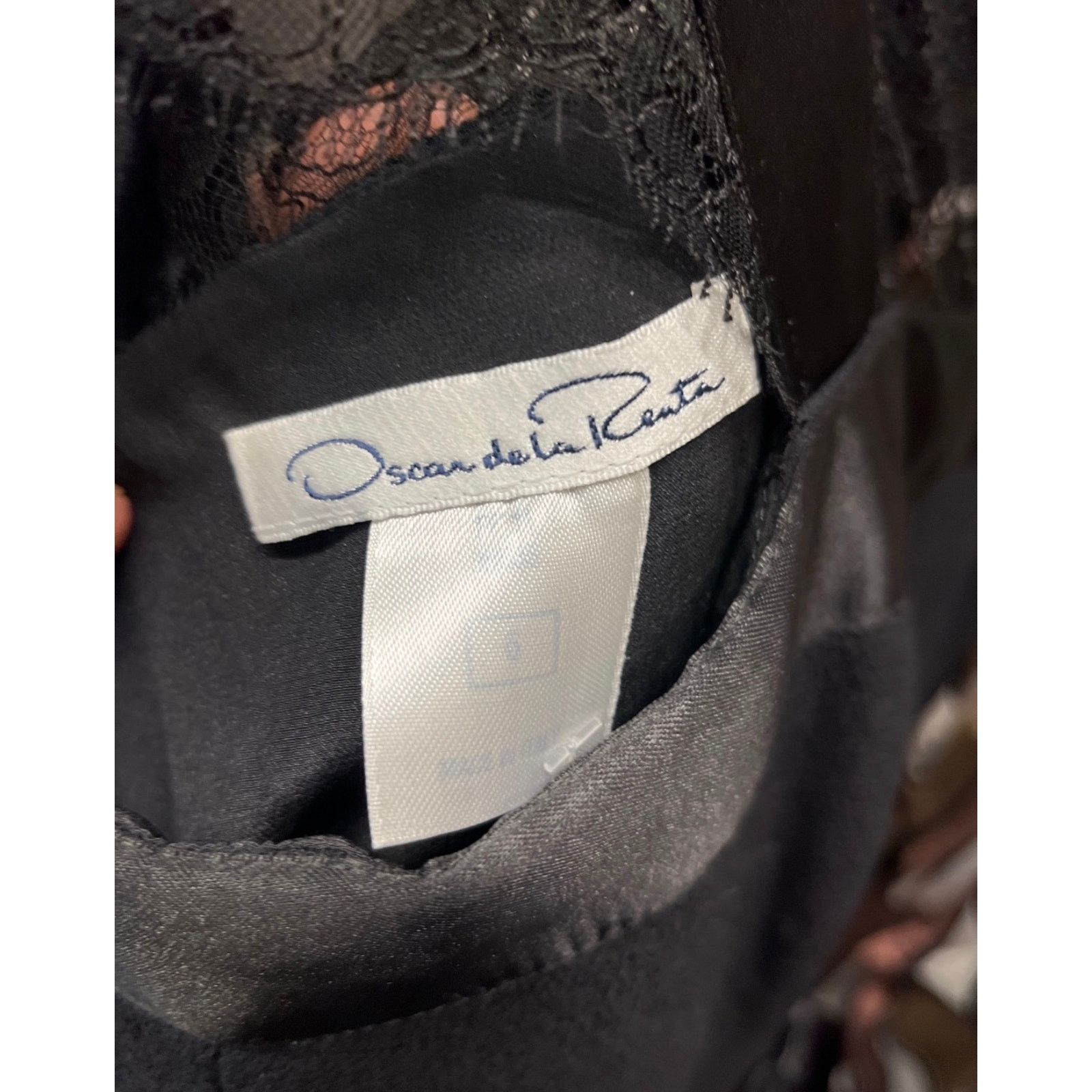 Oscar De La Renta Oscar de la Renta Black Lace Fitted Dress - UK6/XS, Size XS / US 0-2 / IT 36-38 - 5 Thumbnail