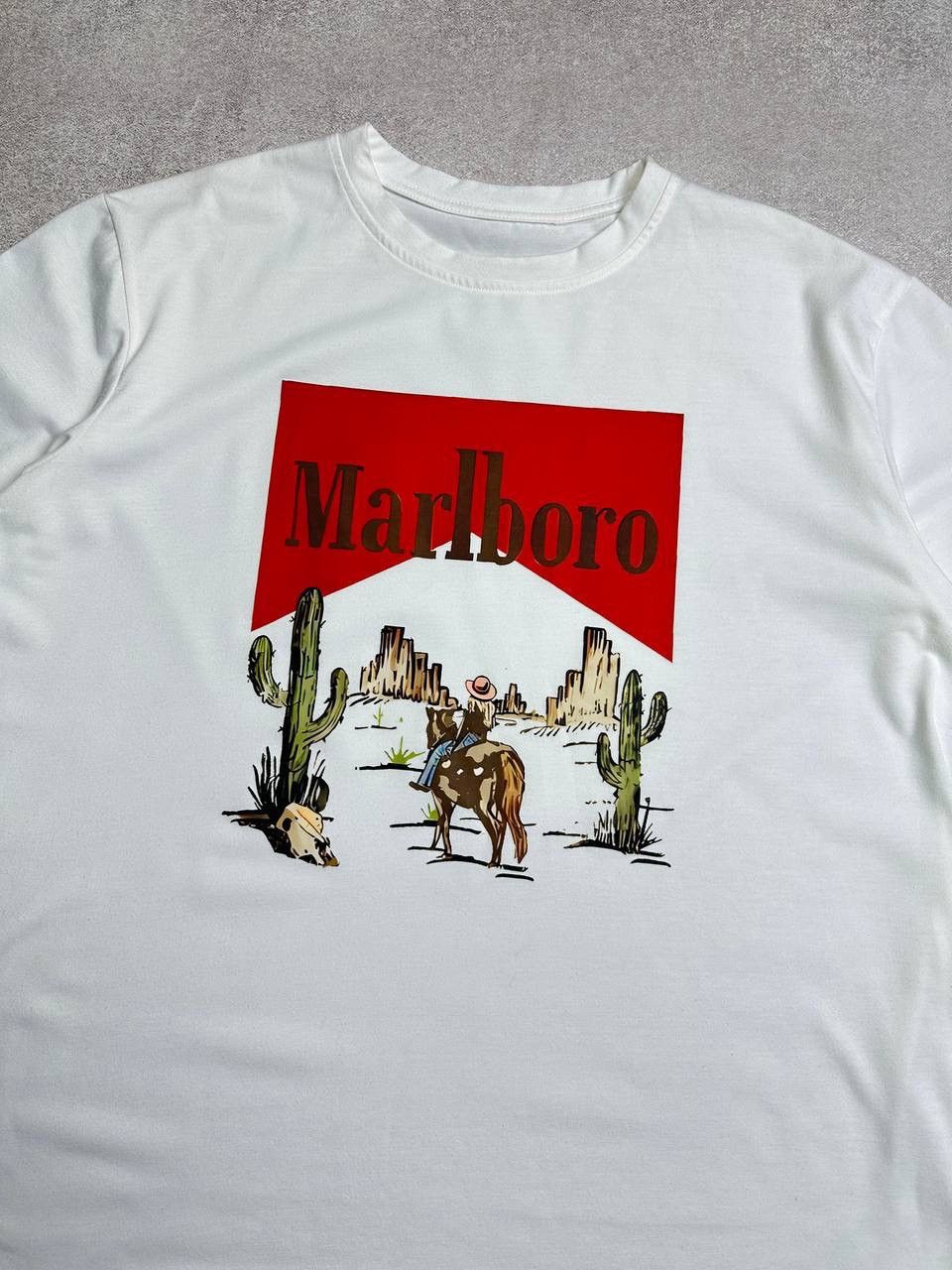 Marlboro Vintage Marlboro Cowboy Graphic T-shirt XL Size US XL / EU 56 / 4 - 3 Thumbnail