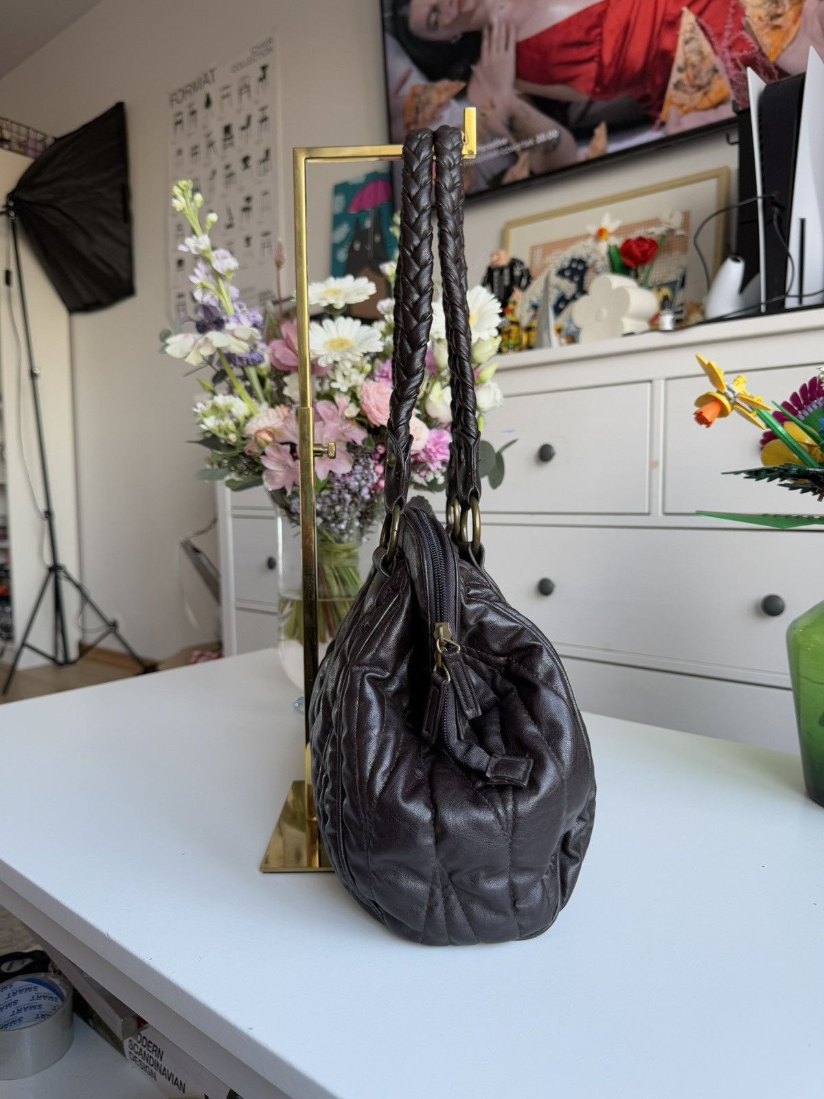 Japanese Brand VIntage y2k leather shoulder hand bag avantgarde opium retro Size ONE SIZE - 5 Thumbnail