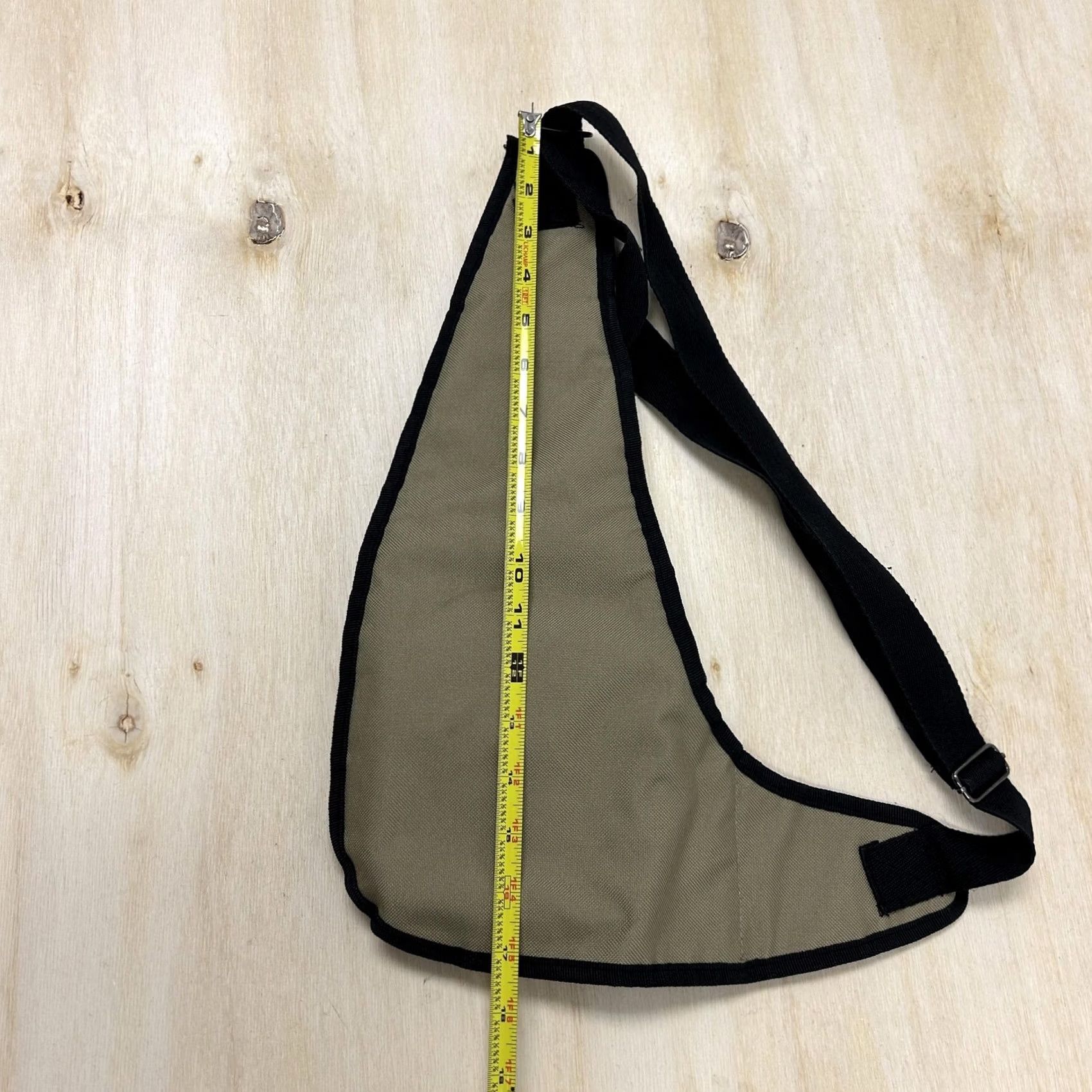 Vintage SPORT Crossbody Bag Mens Medium Beige Canvas Sling Chest Pack Outdoor Travel Size ONE SIZE - 4 Thumbnail