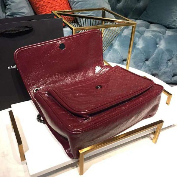 Saint Laurent Paris o1s1wg110924 Size: OS / Niki Large Leather Bag in Maroon Size ONE SIZE - 7 Thumbnail