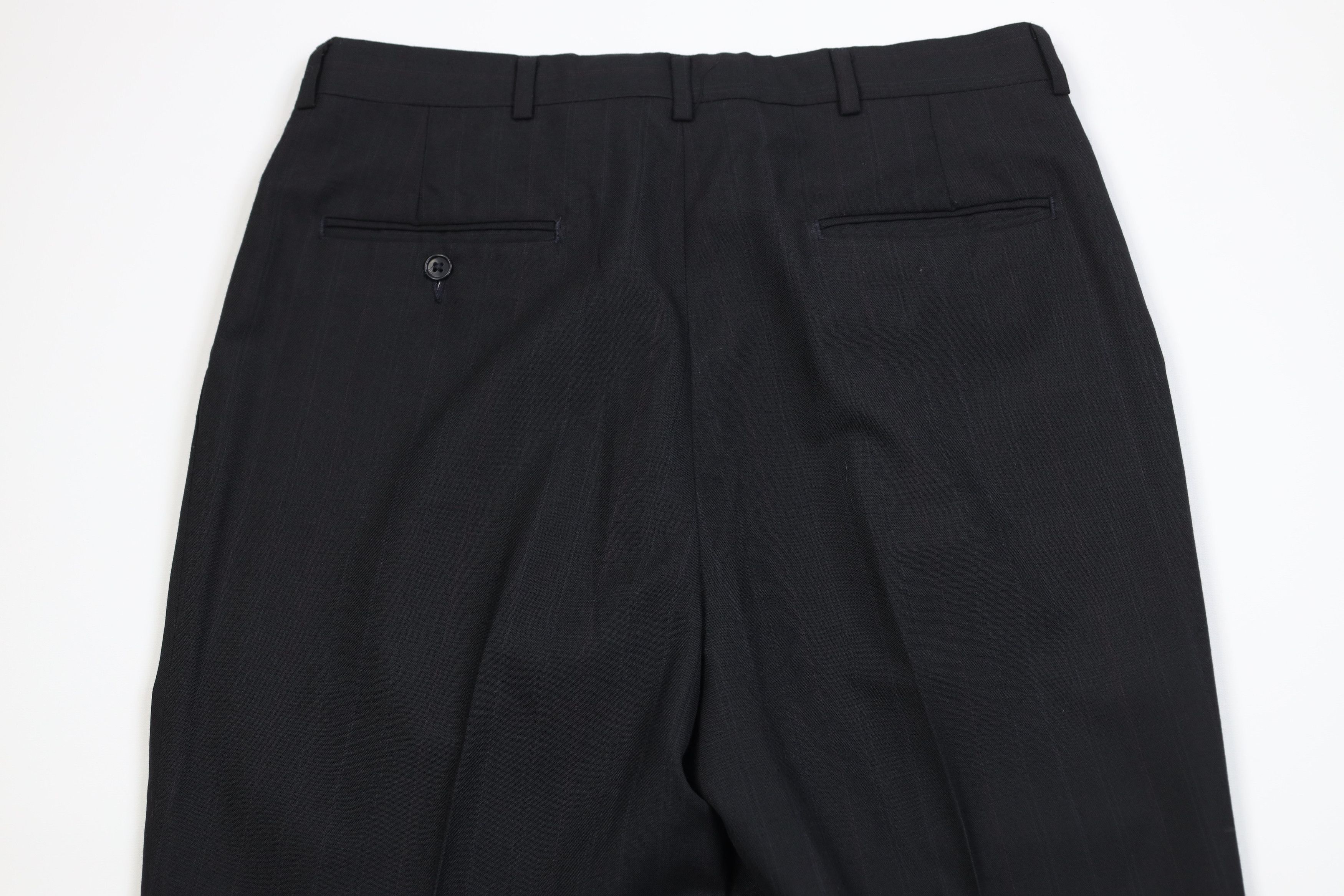 Vintage Vintage 90s Streetwear Wool Blend Striped Wide Leg Pants USA Size US 34 / EU 50 - 11 Thumbnail