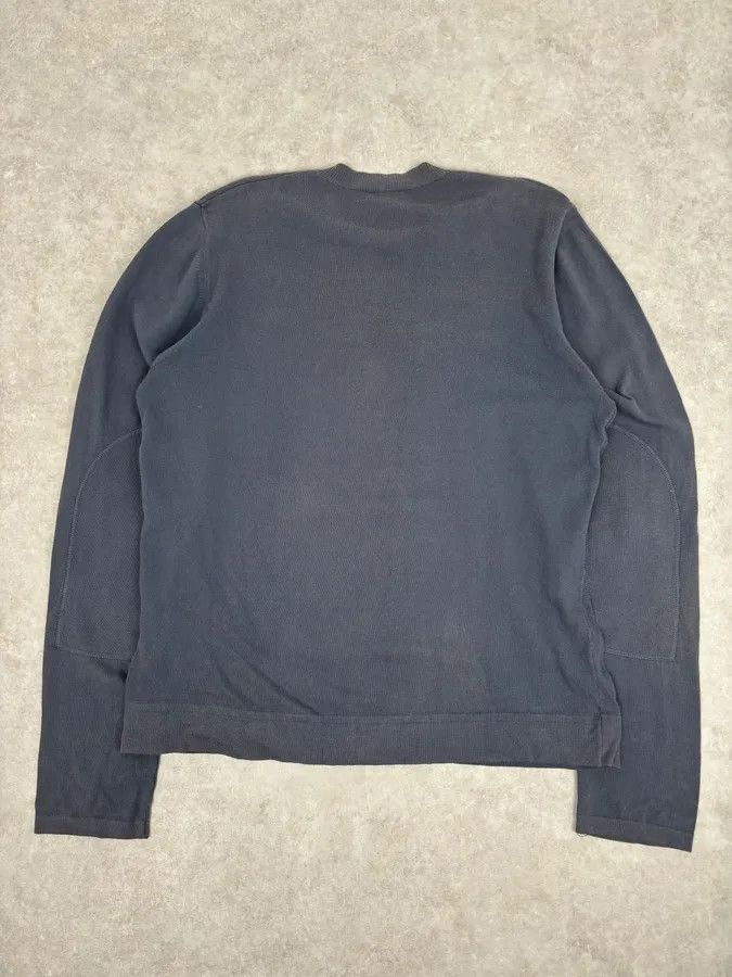 Dries Van Noten 1990s Dries Van Noten Blue Grey V-Neck Sweater Size US L / EU 52-54 / 3 - 5 Thumbnail