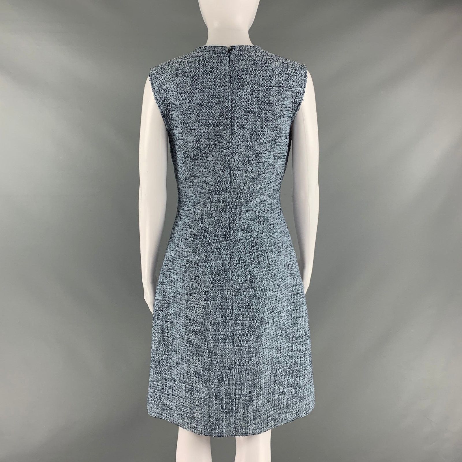 Other ST. JOHN Blue Navy Cotton Sleeveless Below Knee Outfits Size 27" / US 4 / IT 40 - 6 Thumbnail
