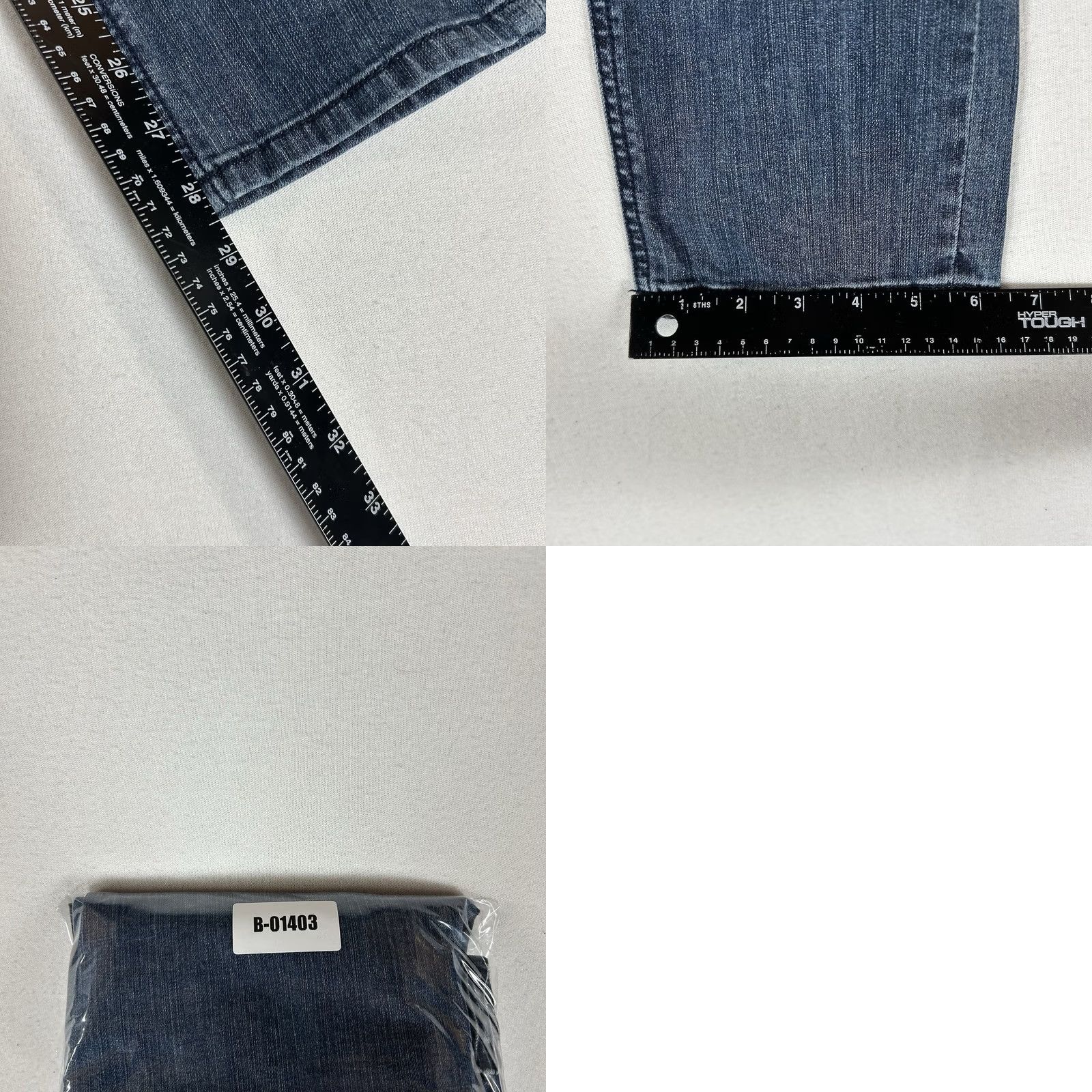 Vintage LC Lauren Conrad Jeans Women's 8 Blue Denim Straight Mid Rise 5-Pocket Cotton Spandex Regular Rise Jeans Womens Size 30" / US 8 / IT 44 - 9 Thumbnail