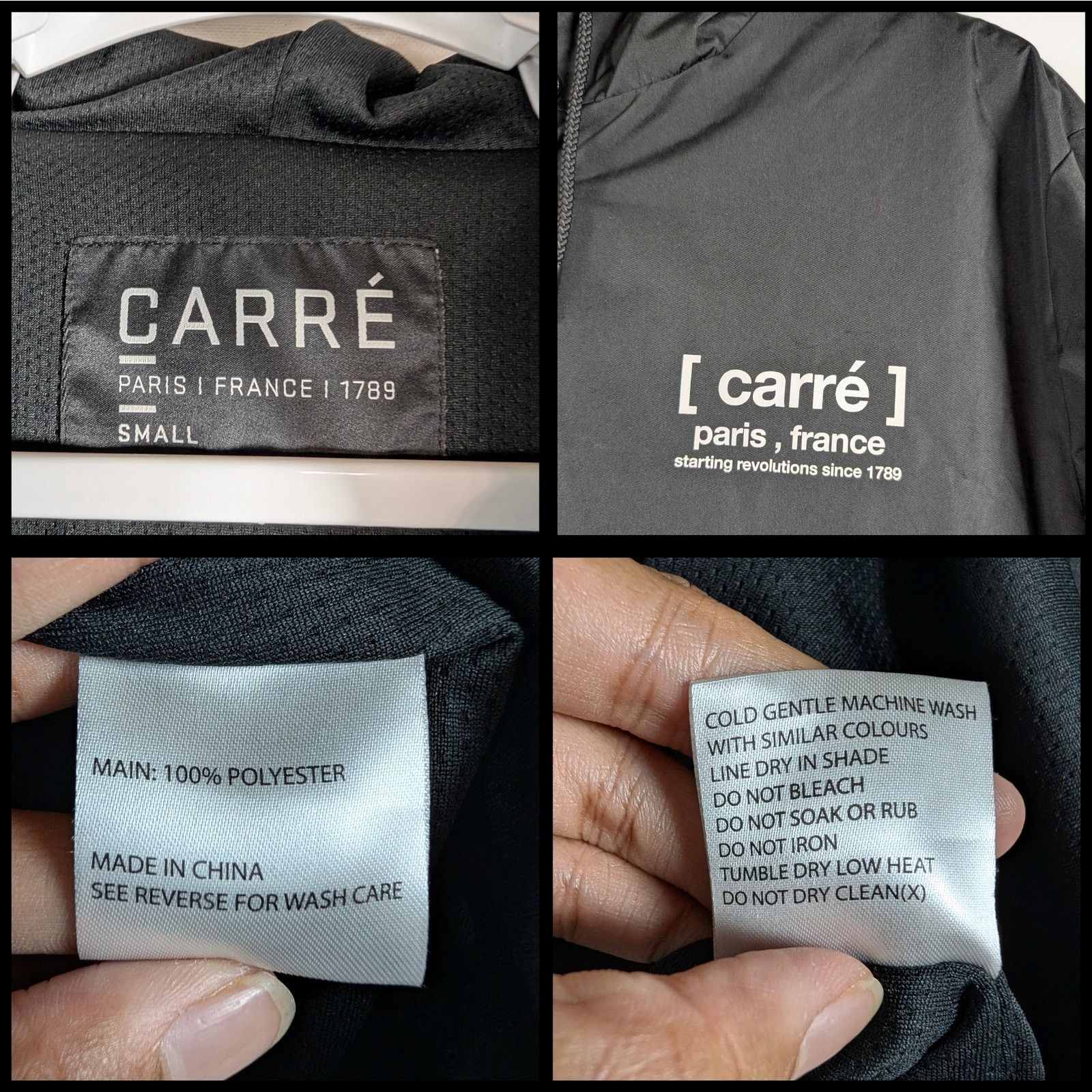 Unknown London Carre Paris Hooded Parka Reflective Long Jacket Men’s Size S Size US S / EU 44-46 / 1 - 7 Thumbnail