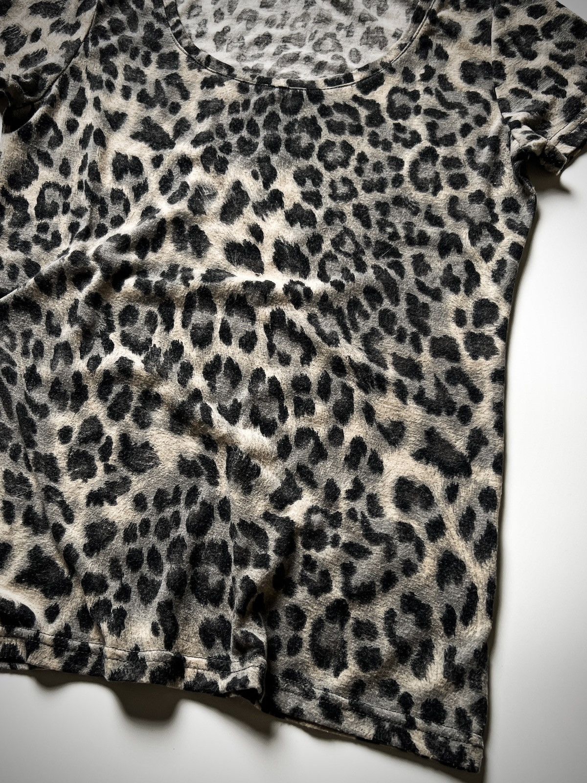 Japanese Brand FLOWER CIRCLE Leopard Print Tee Grunge Y2K Gyaru 00s Size M / US 6-8 / IT 42-44 - 3 Thumbnail