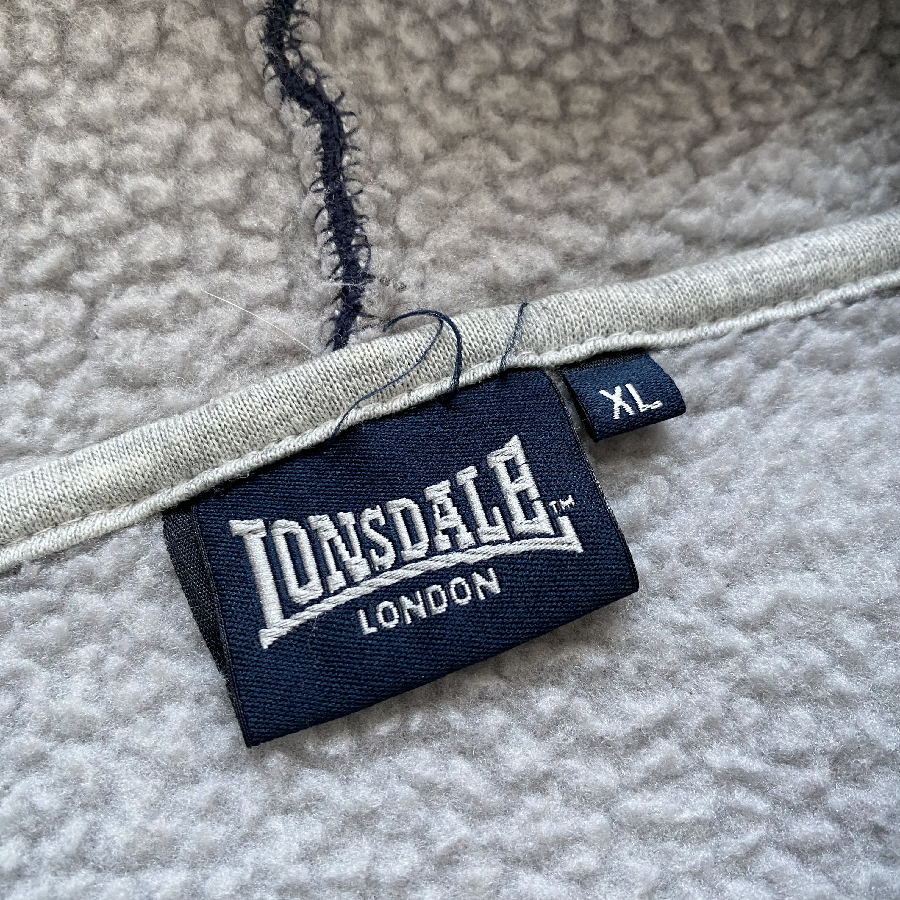 Lonsdale ❄️ Vintage Lonsdale Heavy fleece Hoodie Sherpa jacket Y2K Size US XL / EU 56 / 4 - 4 Thumbnail