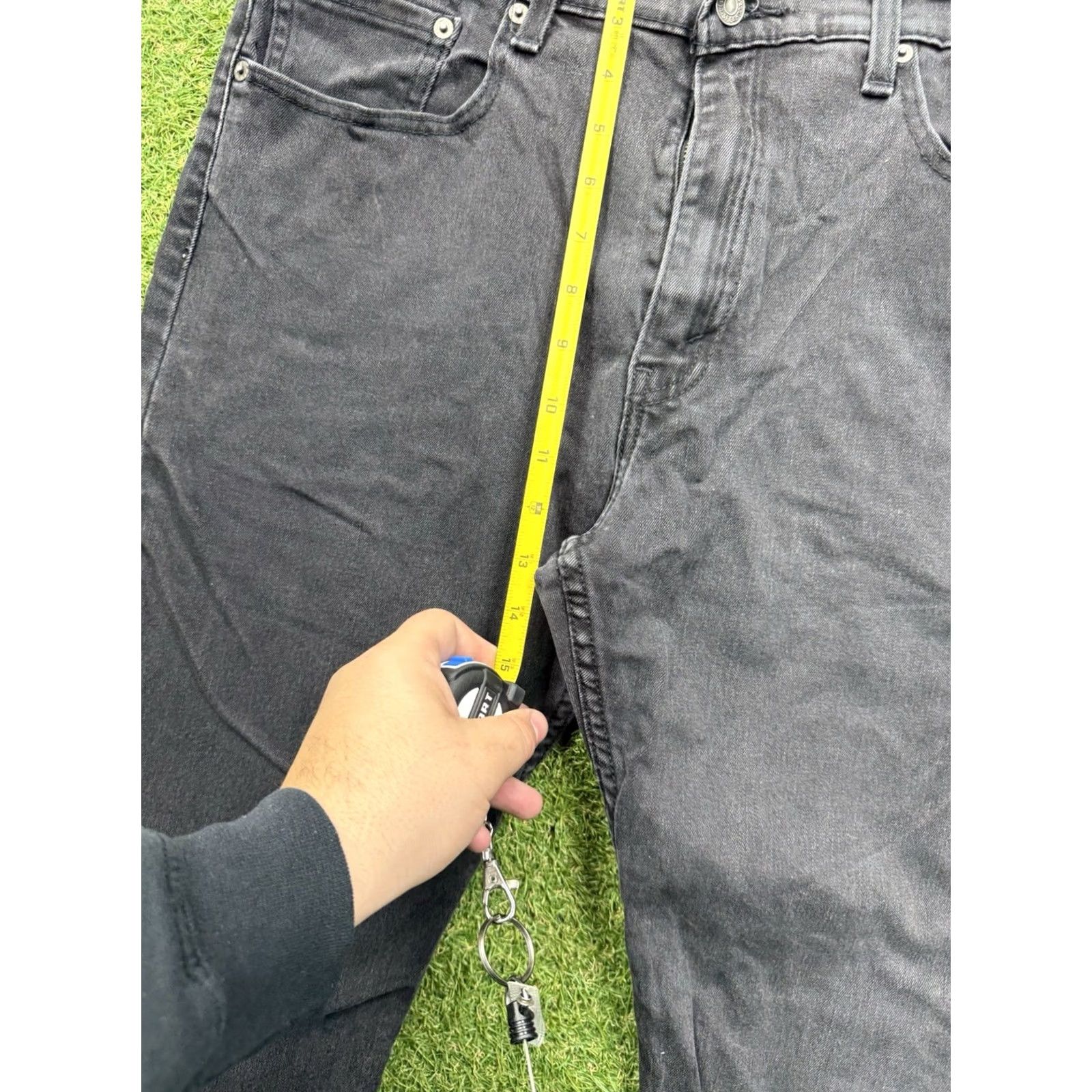 Levi's Levi's Levi's 502 Jeans Mens 36x32 Black Slim Tapered Denim Stretch 5-Pocket Regular 36 Black Mens Jeans Size US 36 / EU 52 - 5 Thumbnail