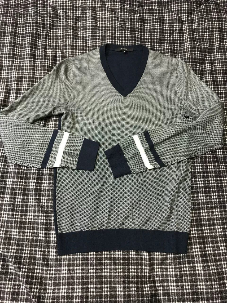 Gucci Gucci Spliced Wool Knit Sweater Size US M / EU 48-50 / 2 - 1 Thumbnail