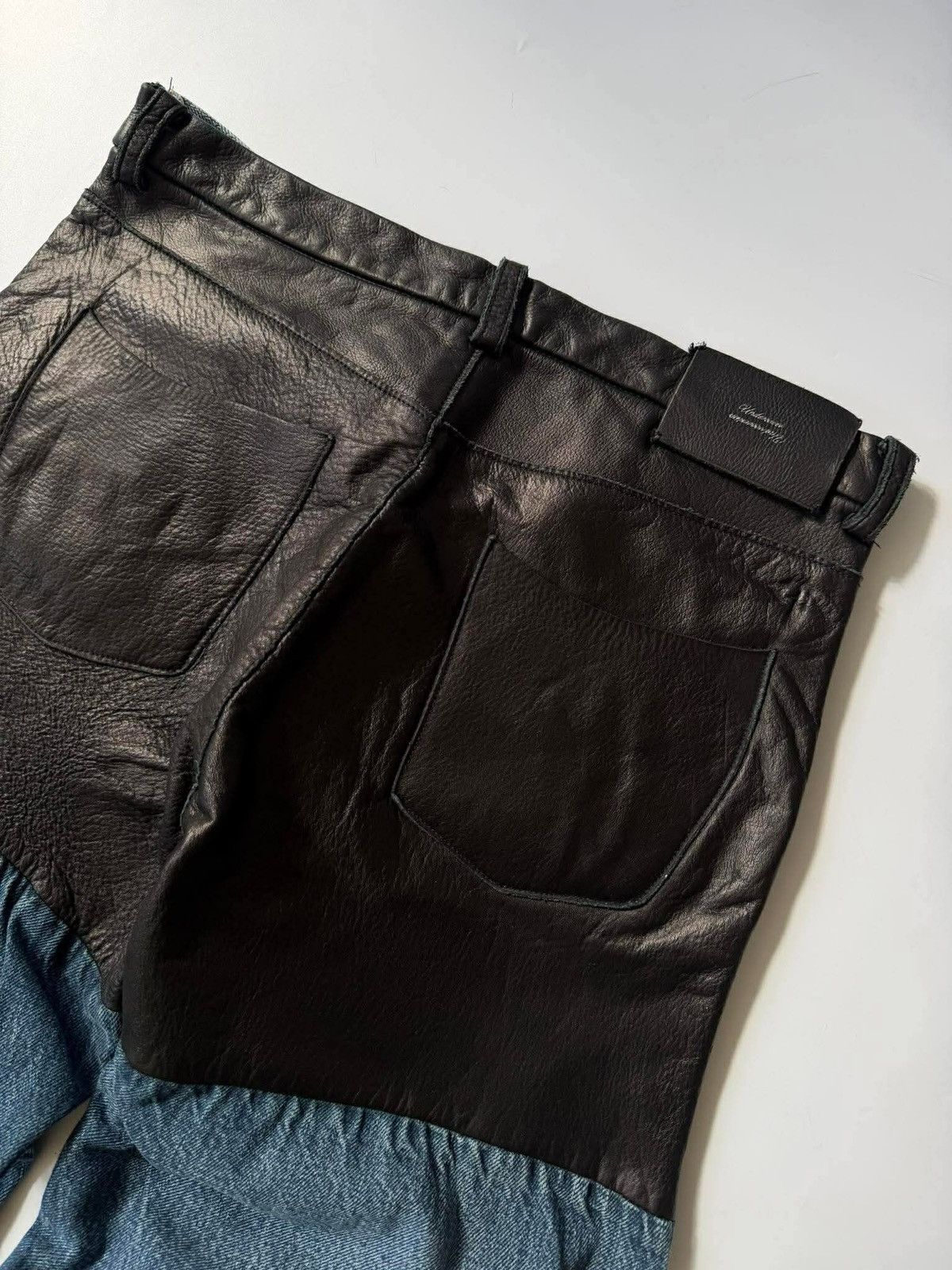 Undercover Undercover - Switching Leather Denim Pants Size US 29 - 4 Thumbnail