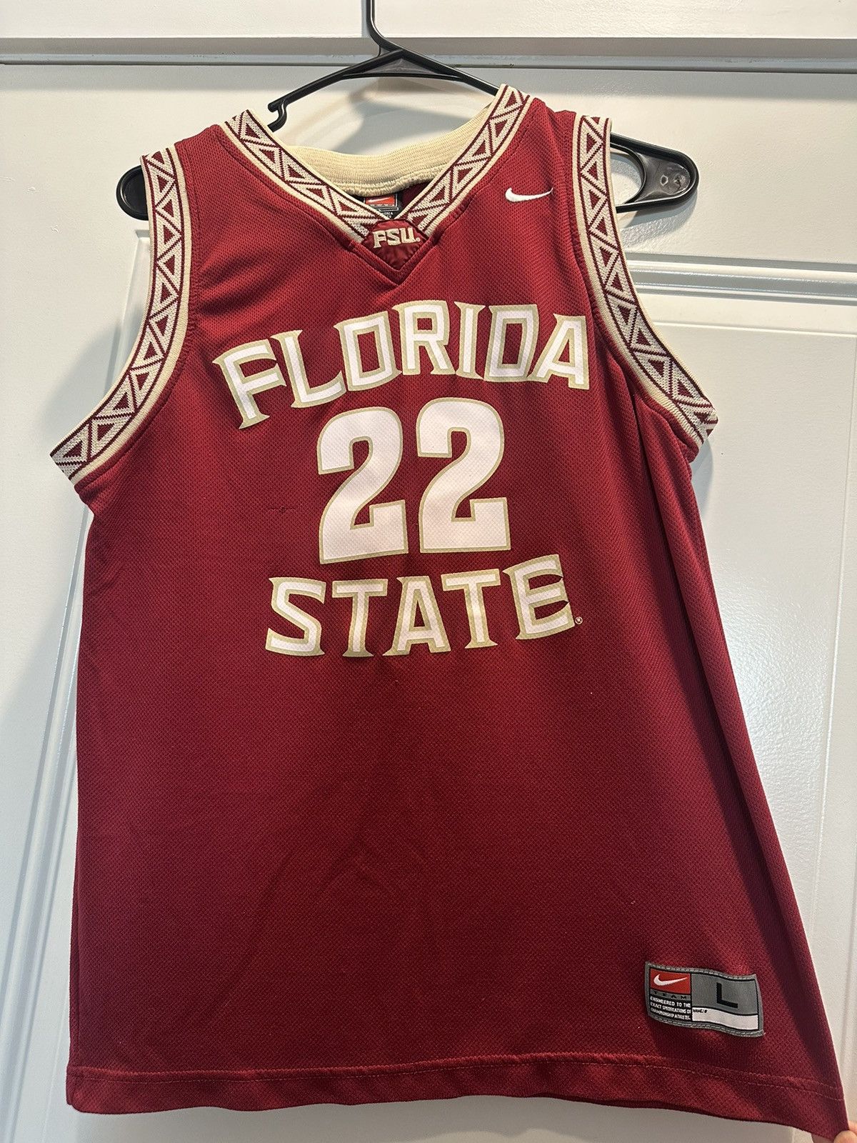 NCAA × Nike × Vintage VTG FLORIDA STATE SEMINOLES BASKETBALL JERSEY 🍢 (LARGE) Size US L / EU 52-54 / 3 - 1 Thumbnail