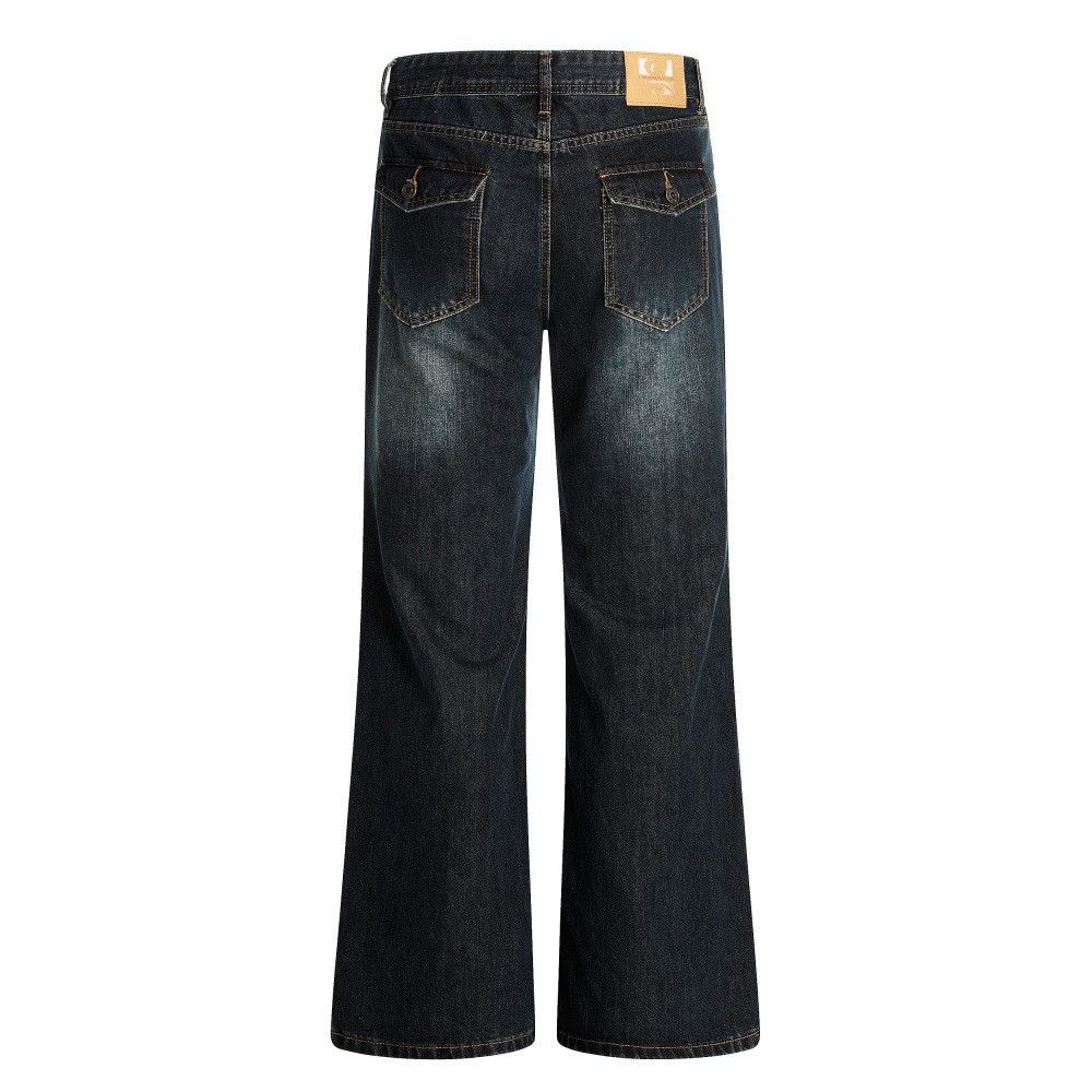 Japanese Brand × Jean Hippie street men's cargo distressed washed flared jeans Size US 32 / EU 48 - 2 Thumbnail