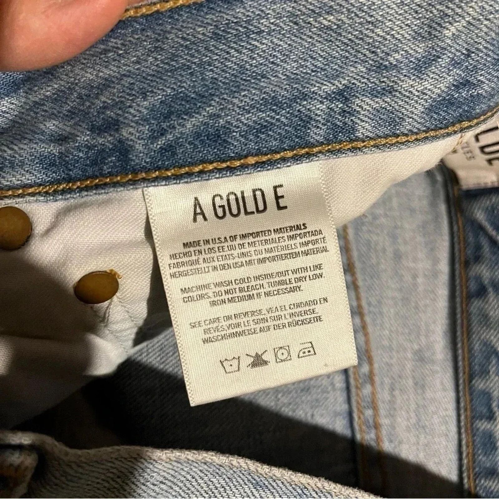 Agolde AGOLDE Jamie High Rise Classic Distressed Jeans Size 28 Size 28" / US 6 / IT 42 - 8 Thumbnail