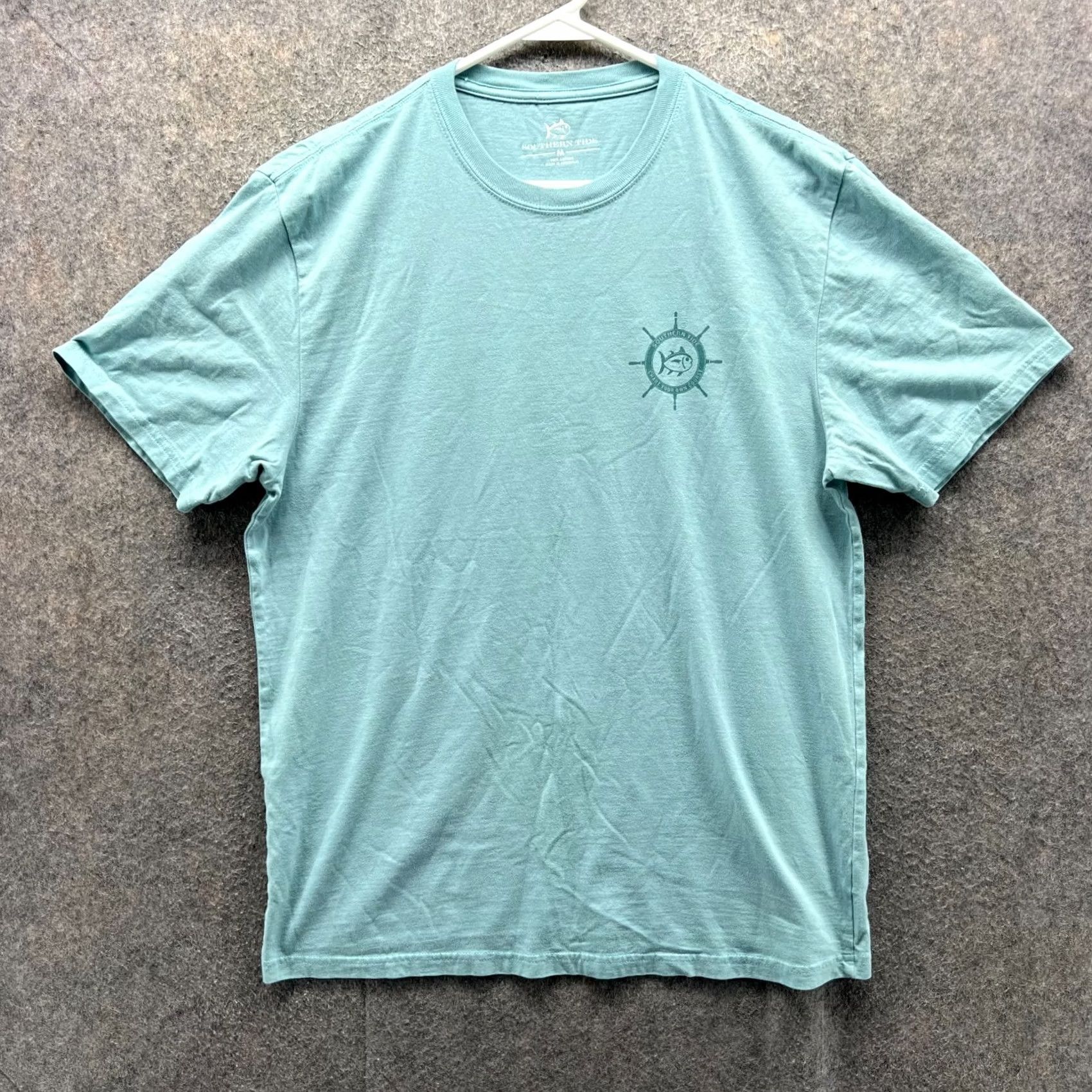 Southern Tide Southern Tide Shirt Men M Teal Blue Crewneck Cotton Sail Tee Fishing Regular Fit Logo Short Sleeve T-Shirt Size US M / EU 48-50 / 2 - 2 Thumbnail