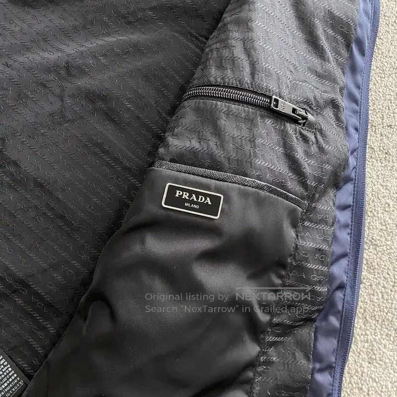 Other Prada Men's Navy Polyester Jacket Size L. Size US L / EU 52-54 / 3 - 5 Thumbnail