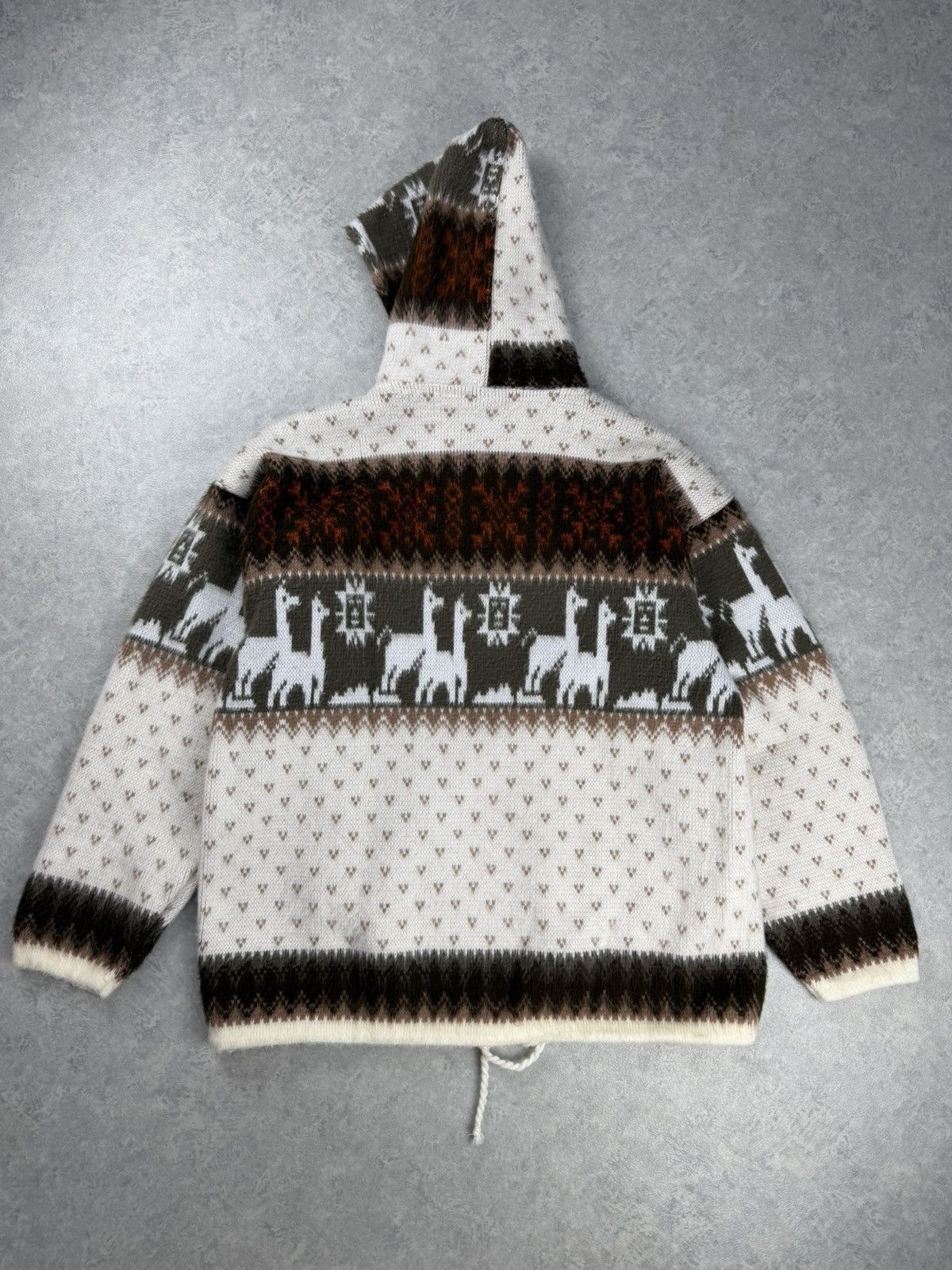 Other Tejidos Ruminahui Ecuador Llama Pattern Wool Hoodie M Size US M / EU 48-50 / 2 - 9 Thumbnail