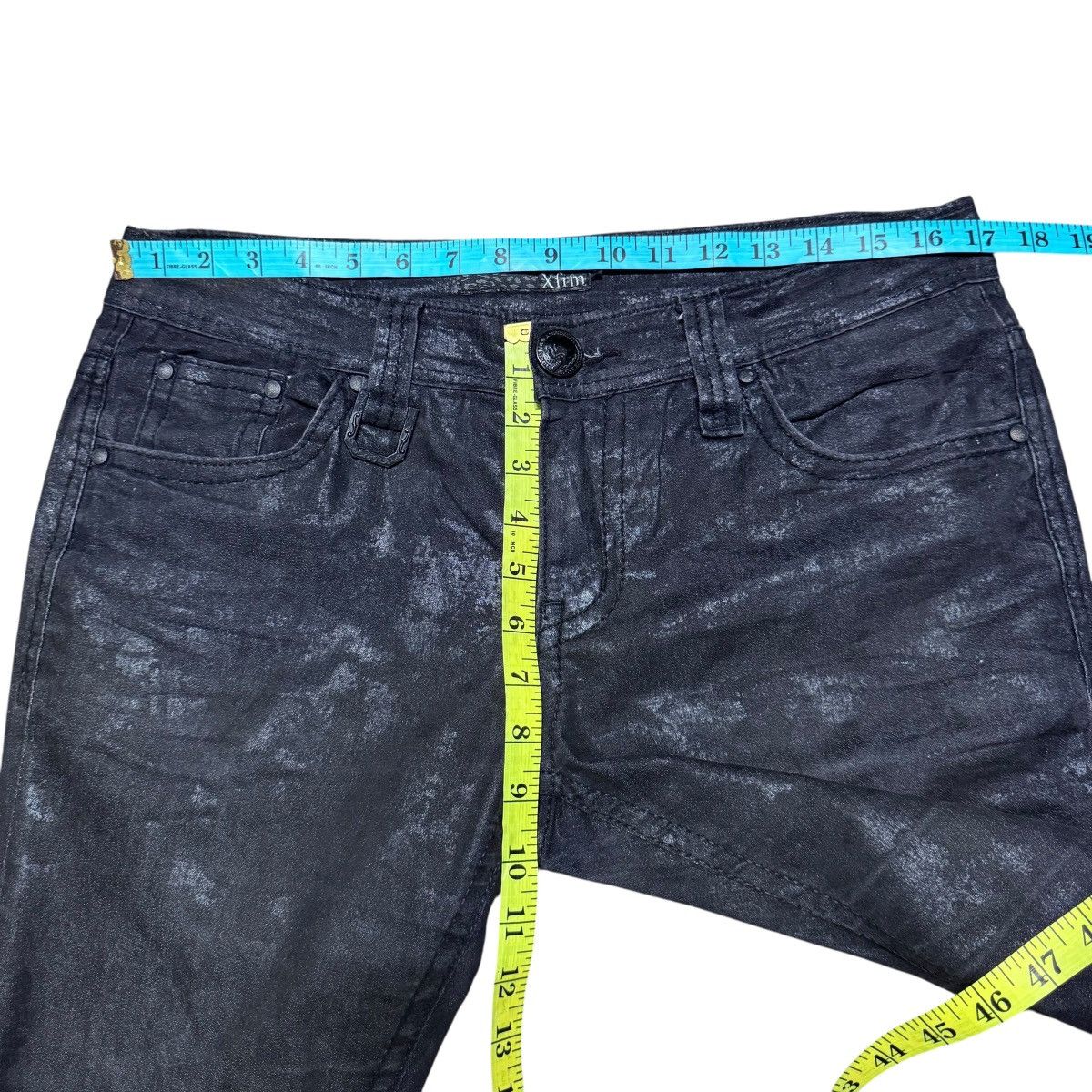 Le Grande Bleu (L.G.B.) Xfrm Black Waxed Denim Jeans 'The Outsider Rude Life & Vibe Size US 32 / EU 48 - 17 Thumbnail