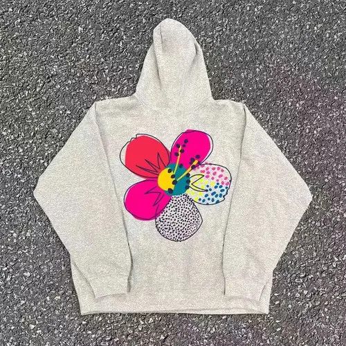 VIBE Hip Hop Colorful Floral Print Casual L Hooded Sweatshirt Size US L / EU 52-54 / 3 - 5 Thumbnail