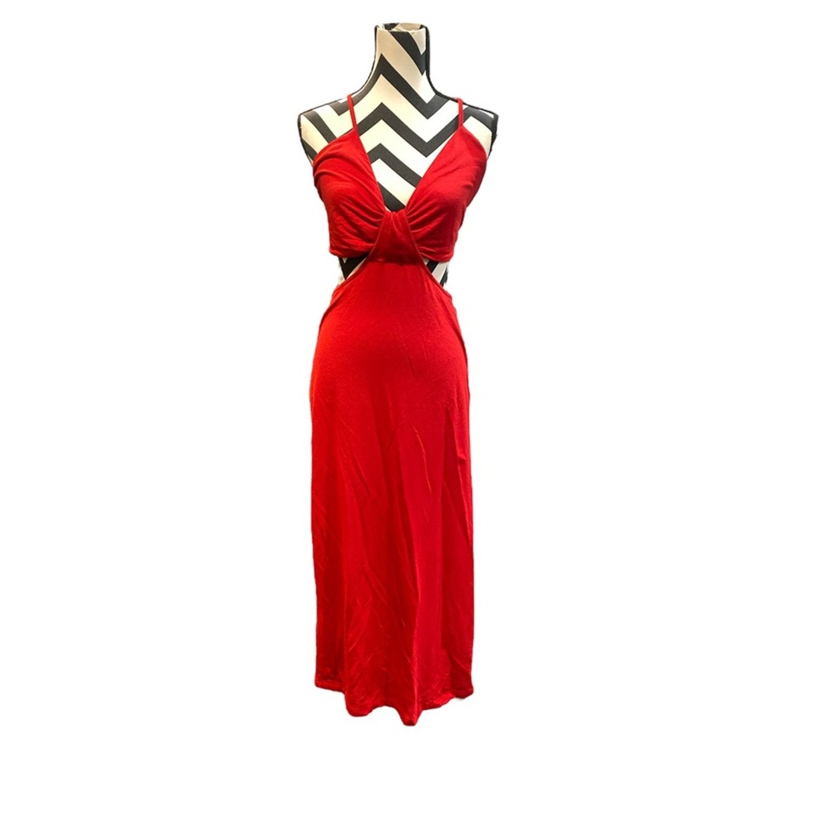 Other Walter Baker Sandrine Dress, Scarlet Red Cut Out XL Size XL / US 12-14 / IT 48-50 - 2 Thumbnail