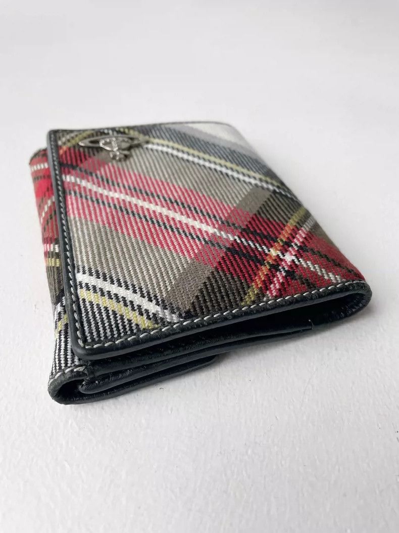Vivienne Westwood Vivienne WestwoodSaturn check tri-fold wallet 2504-Nextarro Size ONE SIZE - 8 Thumbnail