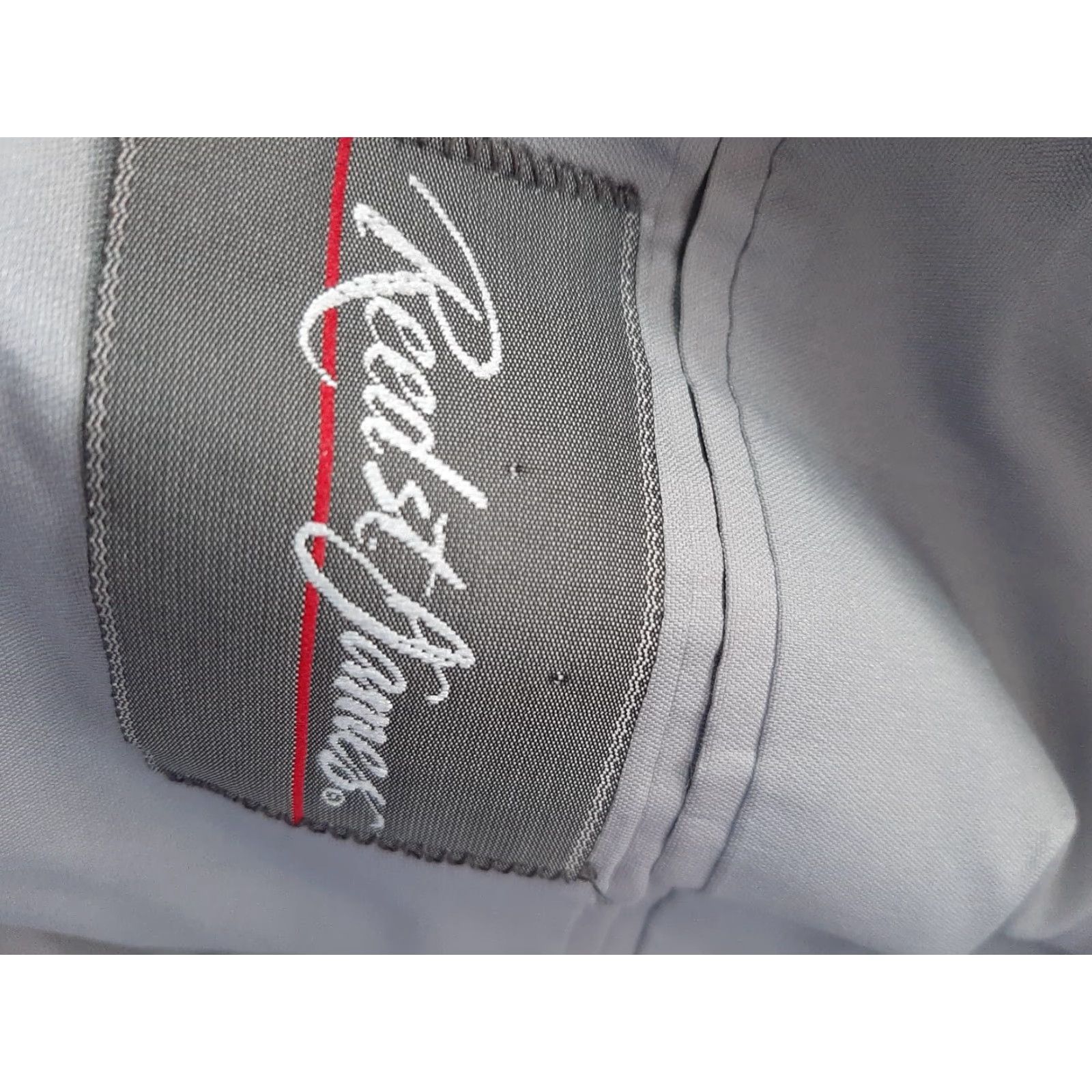 Vintage Reed St James Blazer Mens 46 L Black Pinstriped Suit Jacket Jacket Blazer Mens 46 Black Pinstriped Formal Casual Inner Pockets Size 46R - 4 Thumbnail