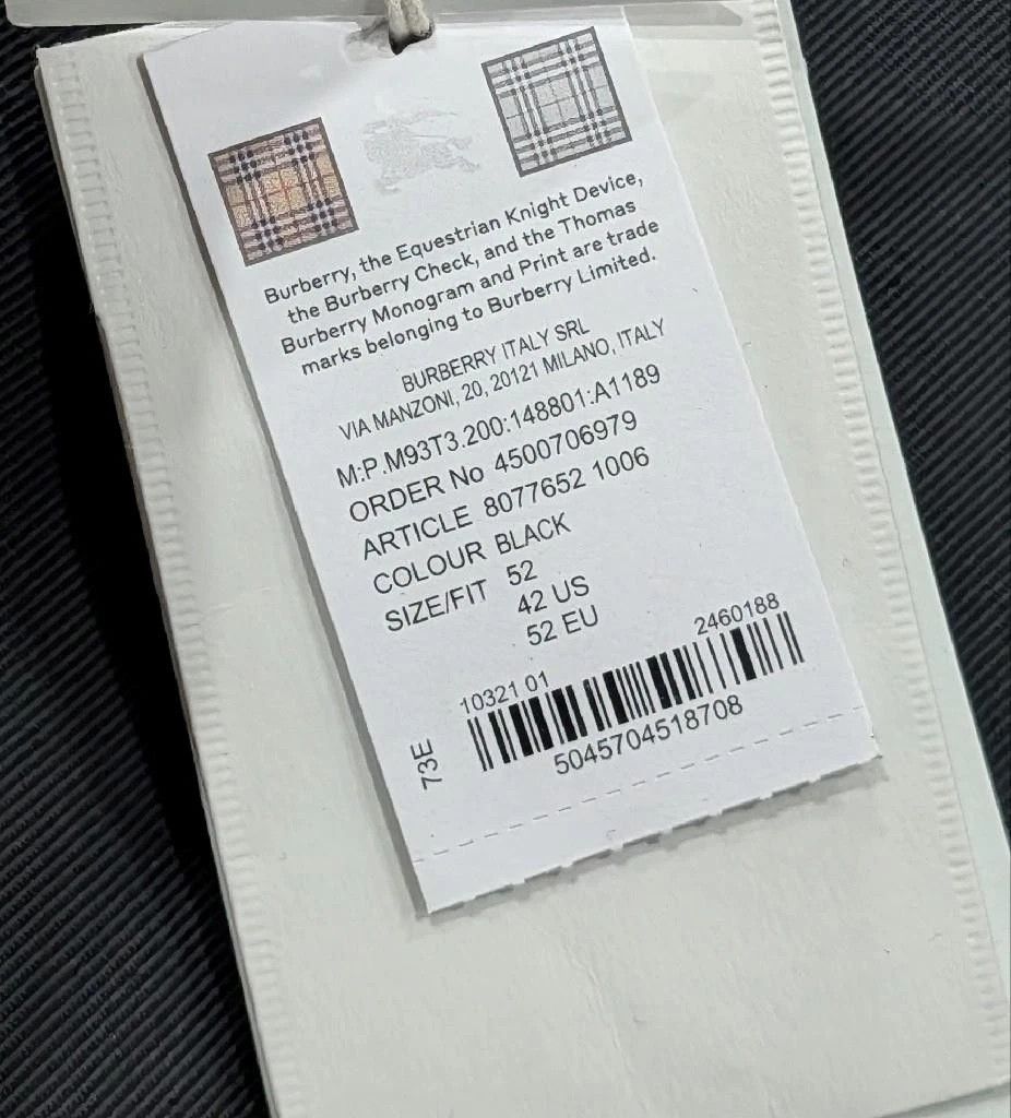 Burberry Burberry Wool Blend Trousers Pants Black 52 US 36 Size US 36 / EU 52 - 9 Thumbnail