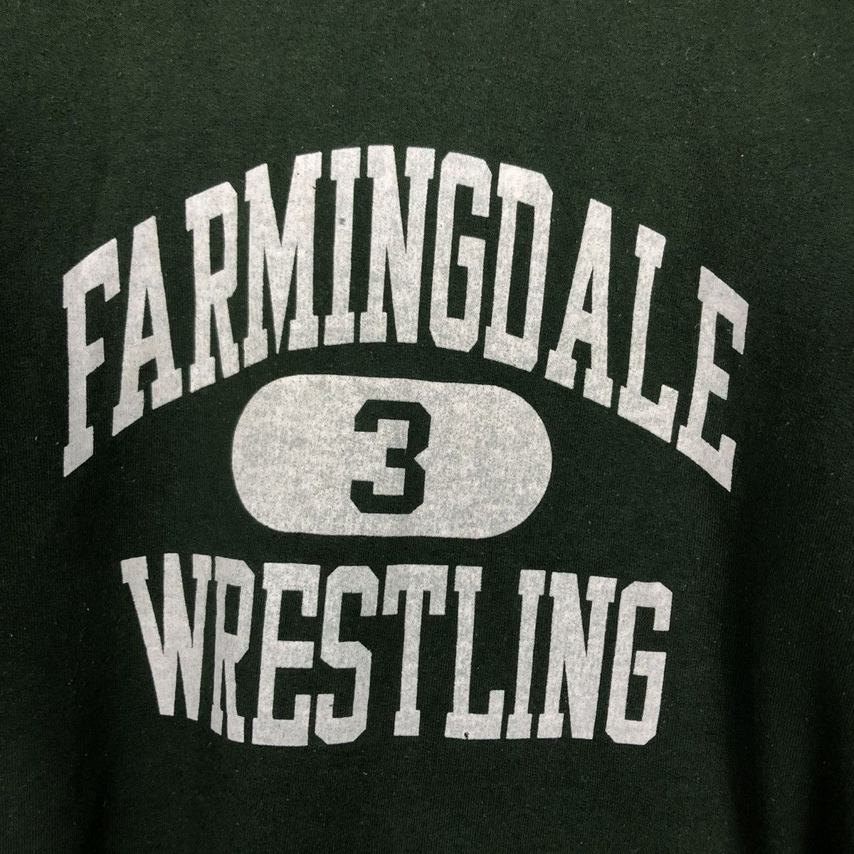 Japanese Brand × Vintage 📌Rich Green Vintage Sweatshirt Farmingdale Wrestling Size US L / EU 52-54 / 3 - 13 Thumbnail