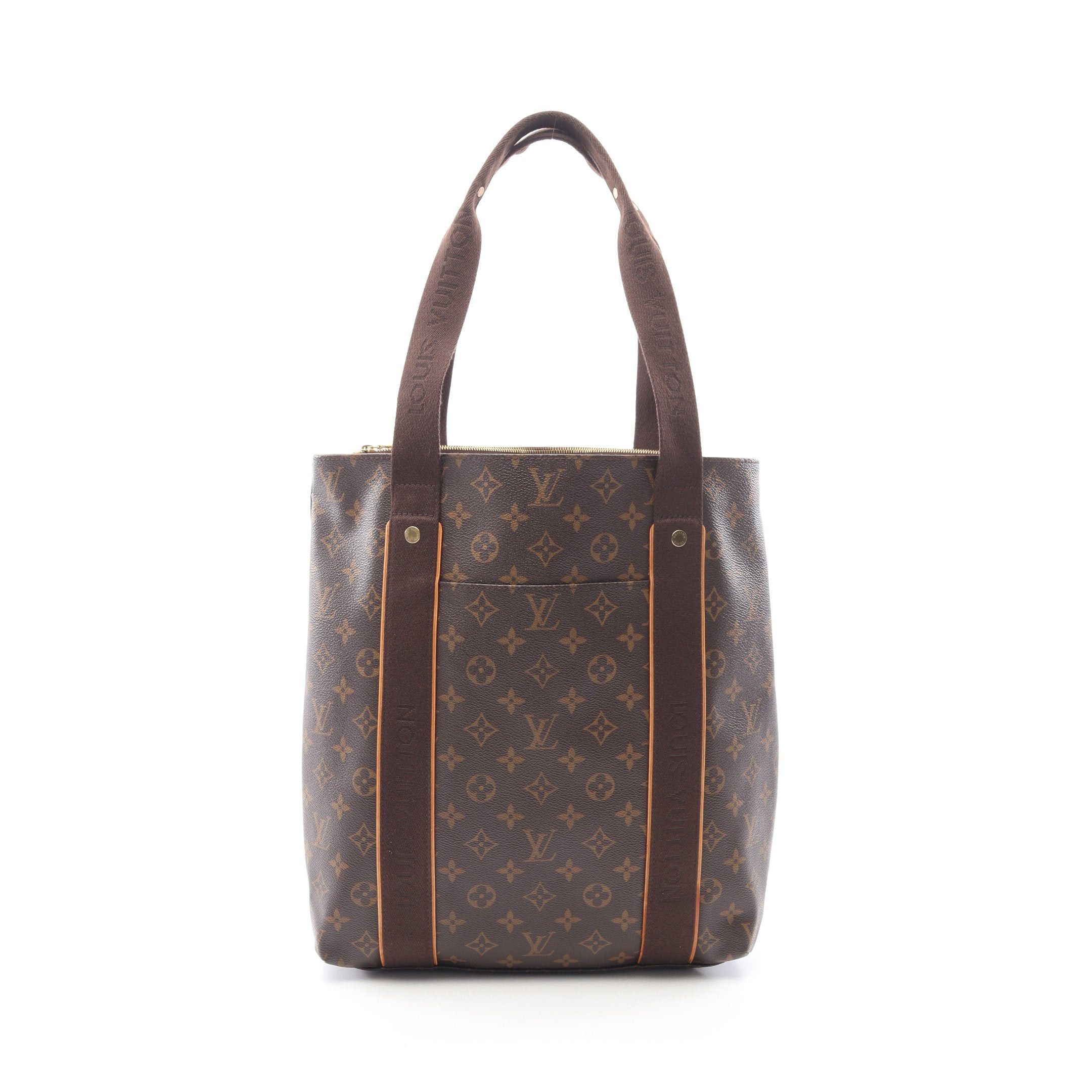 Louis Vuitton Hippopotamus Bobourg Monogram Shoulder Bag Tote Leather Brown