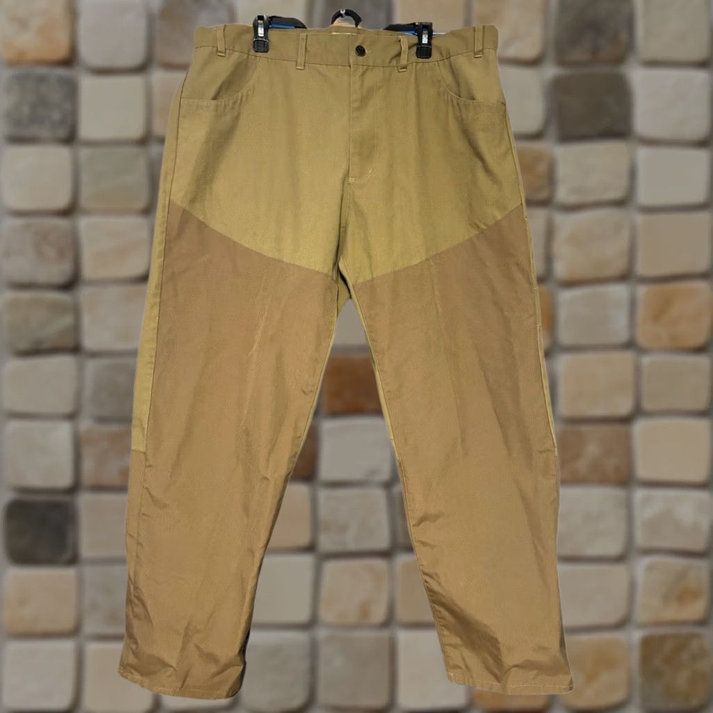 Vintage Gander Mountain Brush Briar Duck Hunting Pants 40x31 Brown Canvas 5-Pocket Zip Button Workwear Mens Hunting Pants Size US 40 / EU 56 - 1 Thumbnail
