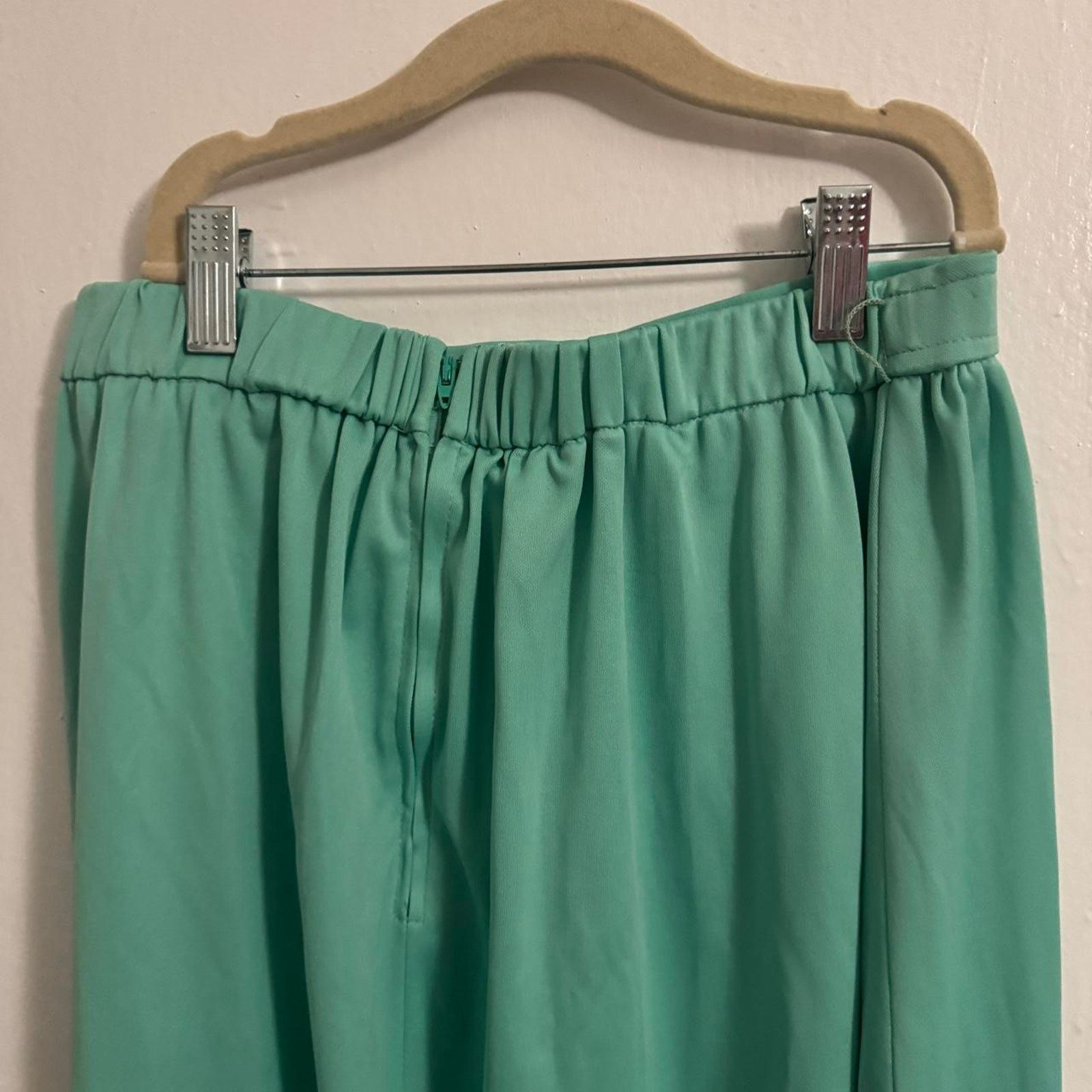 GRAFF Vintage Pastel Seafoam 70s Elevated Basic Aqua Mint Green Size 30" / US 8 / IT 44 - 4 Thumbnail