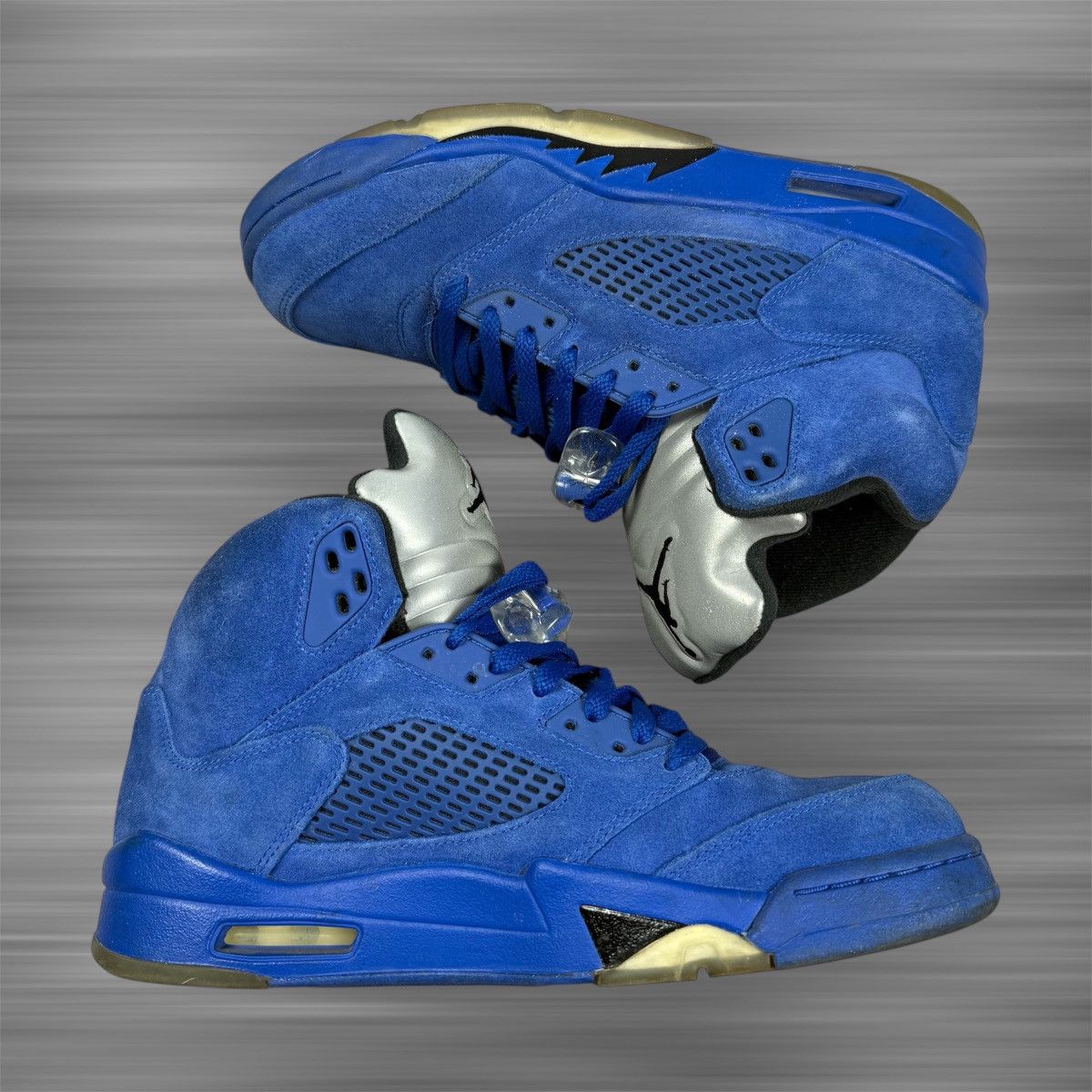 Jordan Brand Jordan 5 Retro Blue Suede Size US 9.5 / EU 42-43 - 3 Thumbnail