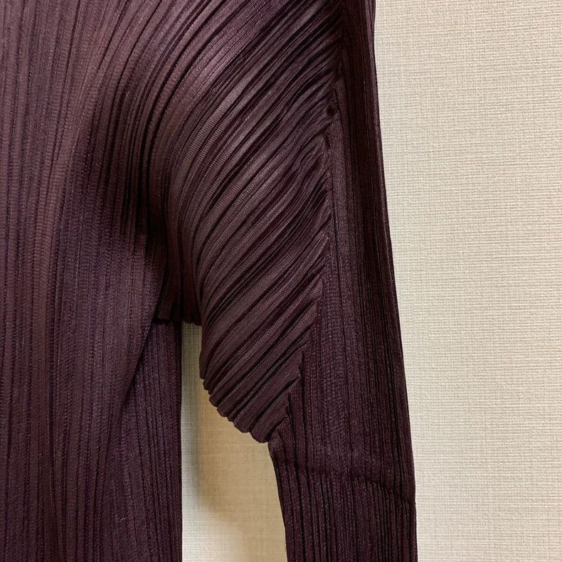Issey Miyake Issey Miyake size:3 Brown pleated cardigan Size L / US 10 / IT 46 - 6 Thumbnail
