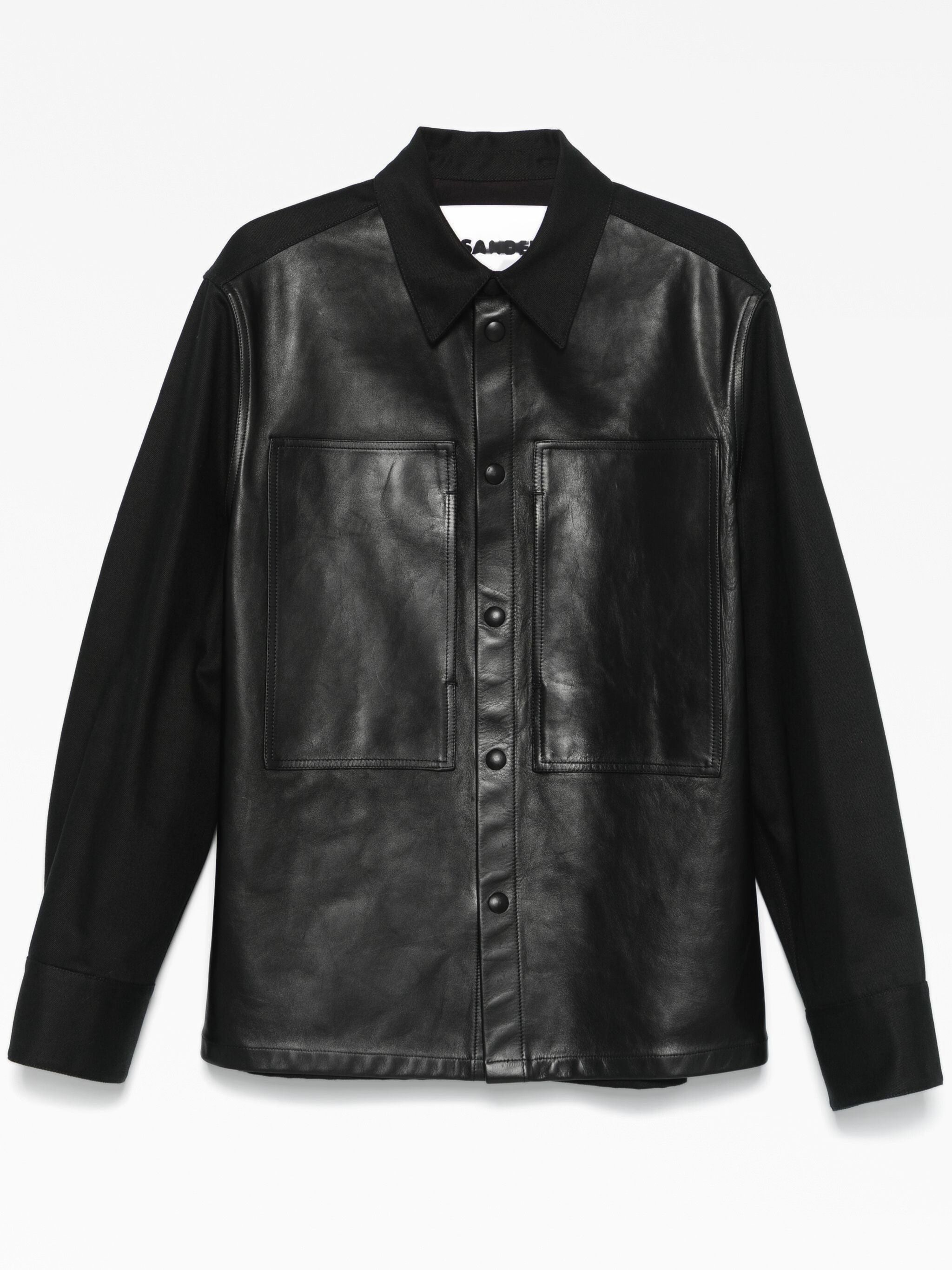 Jil Sander o1w1db10825 Denim Shirt in Black Size US M / EU 48-50 / 2 - 1 Thumbnail