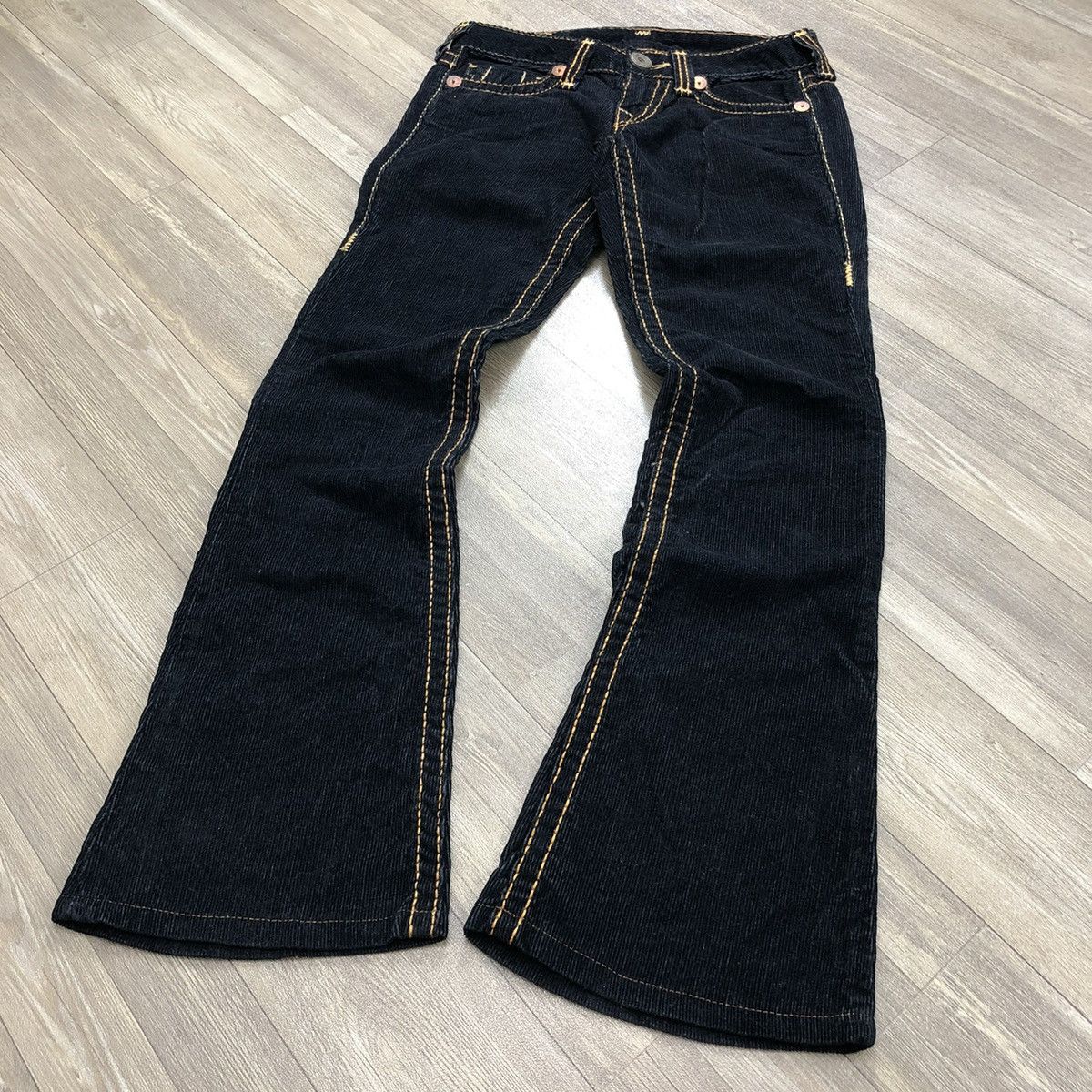 True Religion × Vintage Y2K Vintage True Religion Flared Courduroy Bootcut Pants Size 26" / US 2 / IT 38 - 16 Thumbnail