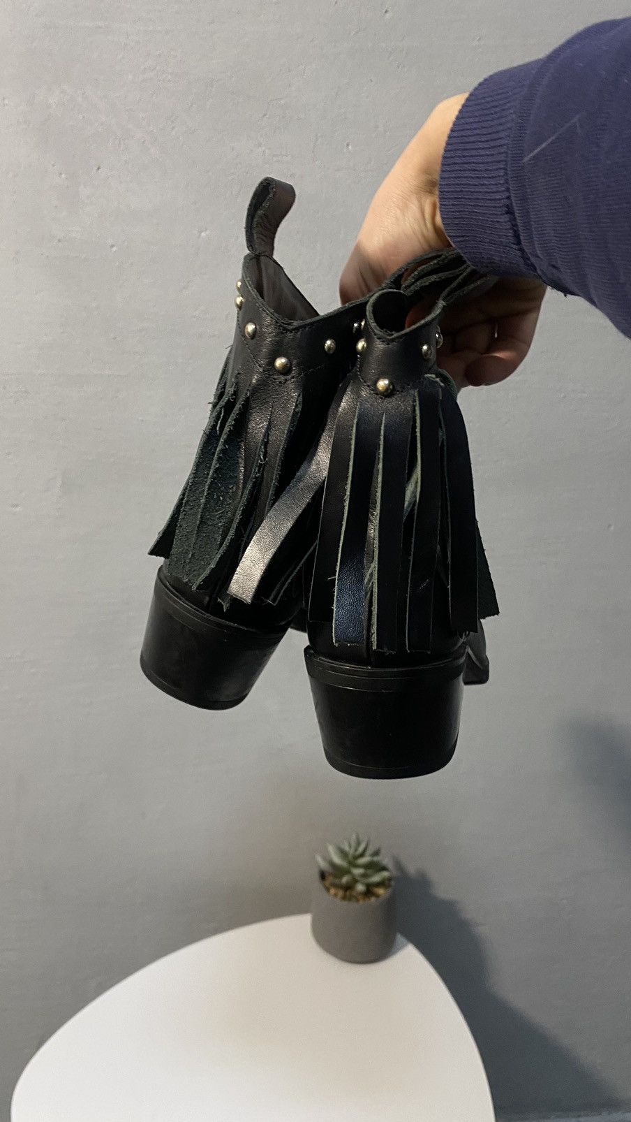 Love Moschino Love Moschino fringe western boot size : EUR 39 Size US 9 / IT 39 - 13 Thumbnail