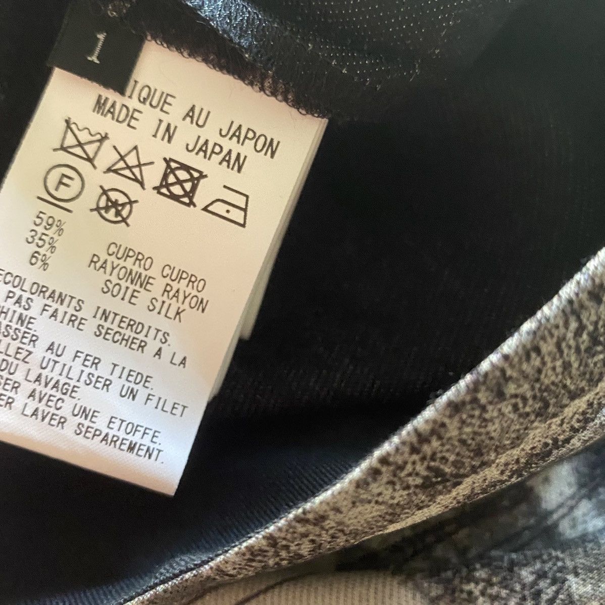 Yohji Yamamoto NWT S/S24 Y’s Rayon/Silk Hand Draw Print High Waist Pants Size US 30 / EU 46 - 9 Thumbnail