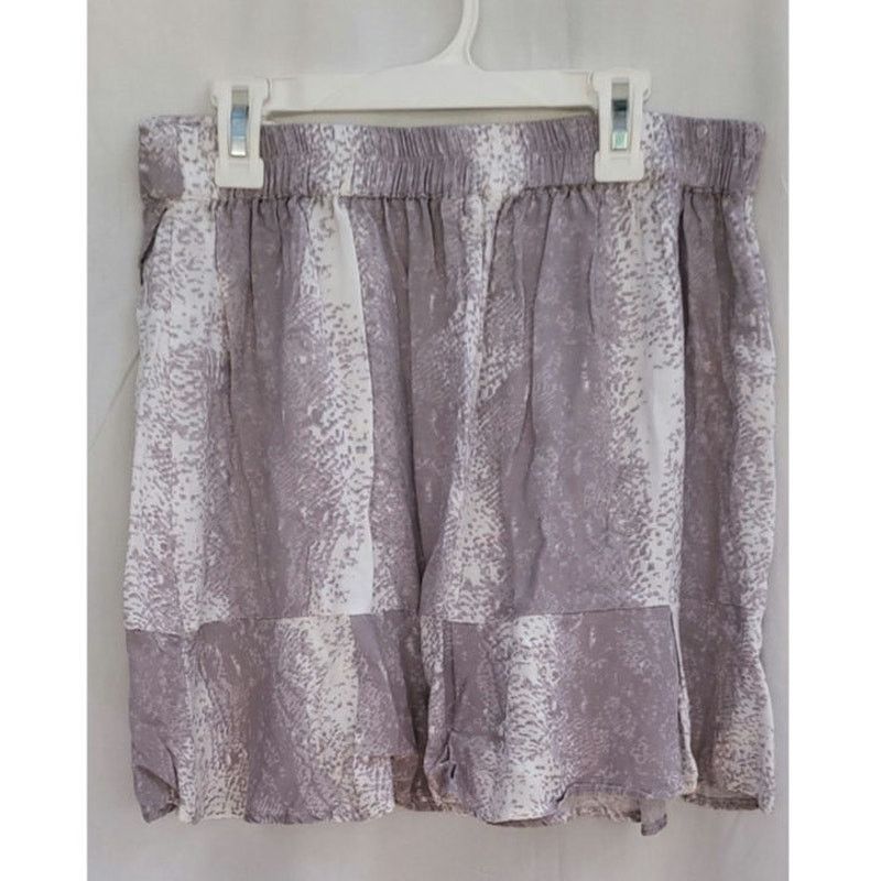 Other Sim & Sam Women’s Gray Textured Wrap-Look Mini Skirt Size L Size 32" / US 10 / IT 46 - 3 Thumbnail