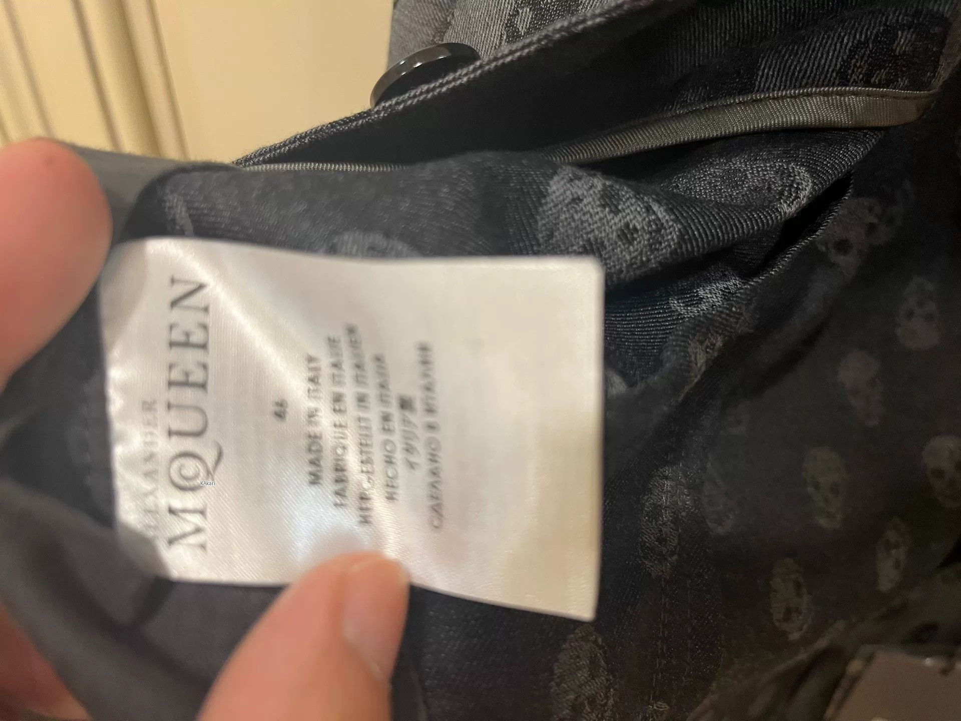 Alexander McQueen Alexander McQueen Gray Skull Wool Blazer Size US S / EU 44-46 / 1 - 6 Thumbnail