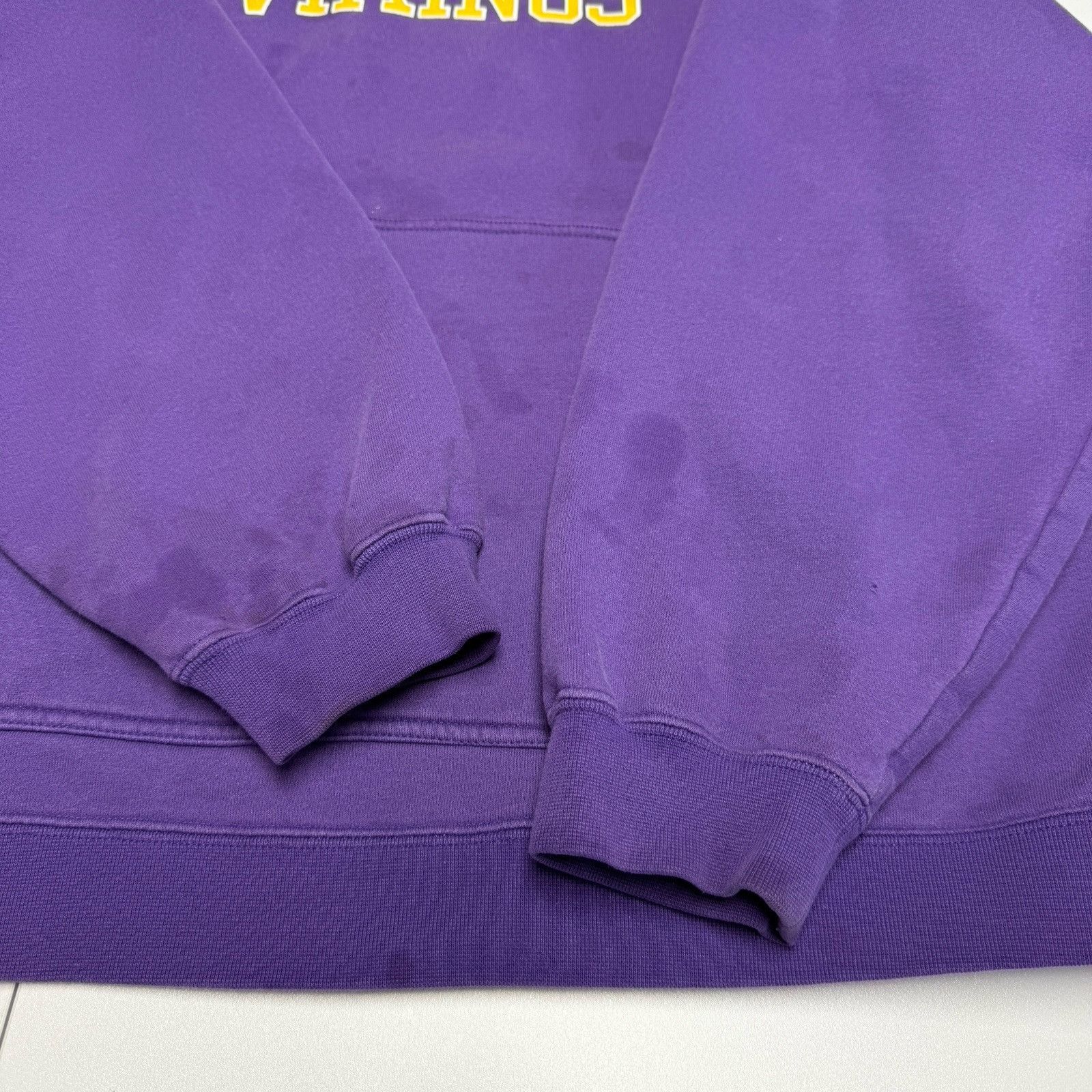 NFL × Reebok × Vintage Vintage Minnesota Vikings Hoodie Sweatshirt Mens Purple Reeb Size US XL / EU 56 / 4 - 8 Thumbnail