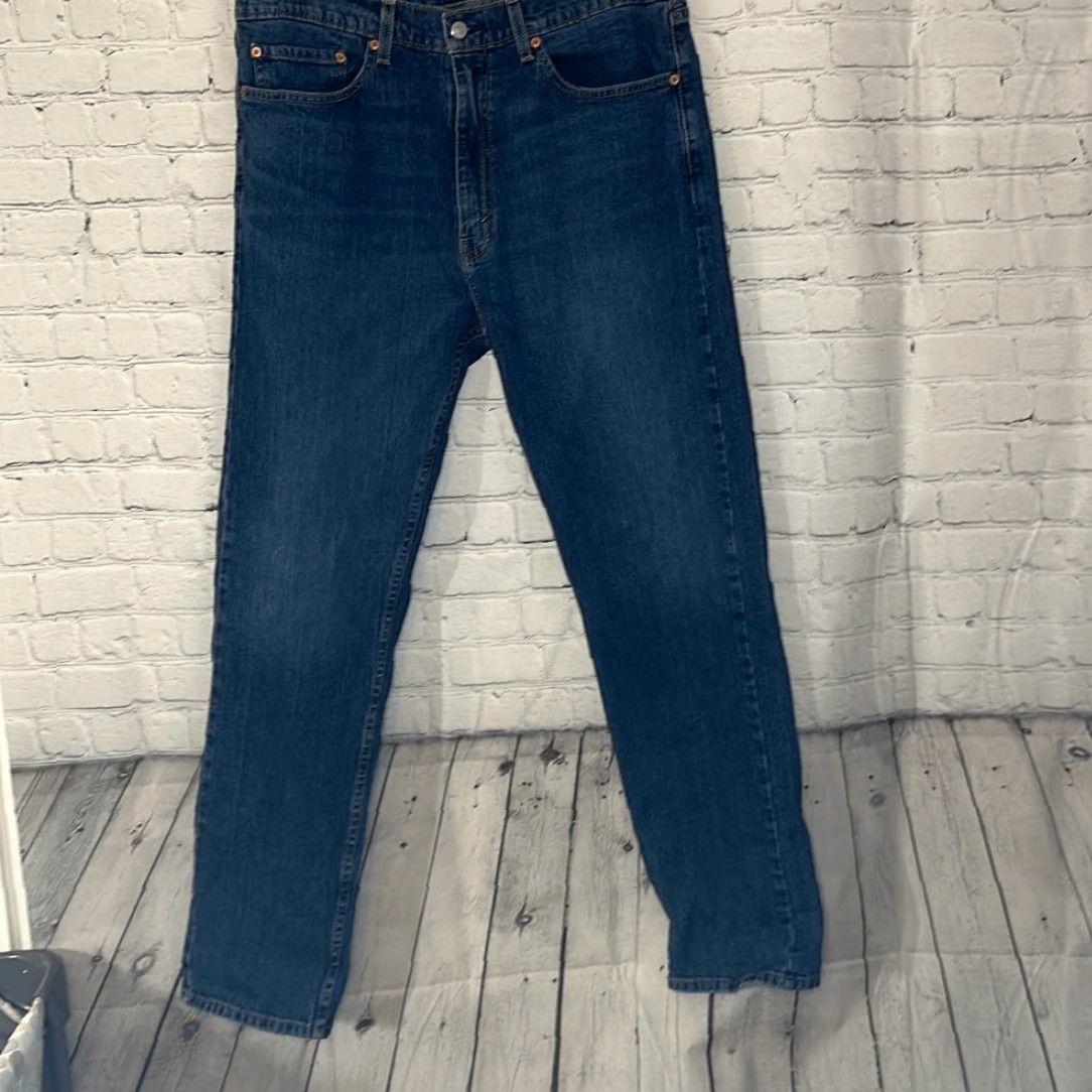 Levi's Levi’s 505 Mens Straight Leg Jeans 36x32 Blue Size US 36 / EU 52 - 2 Thumbnail