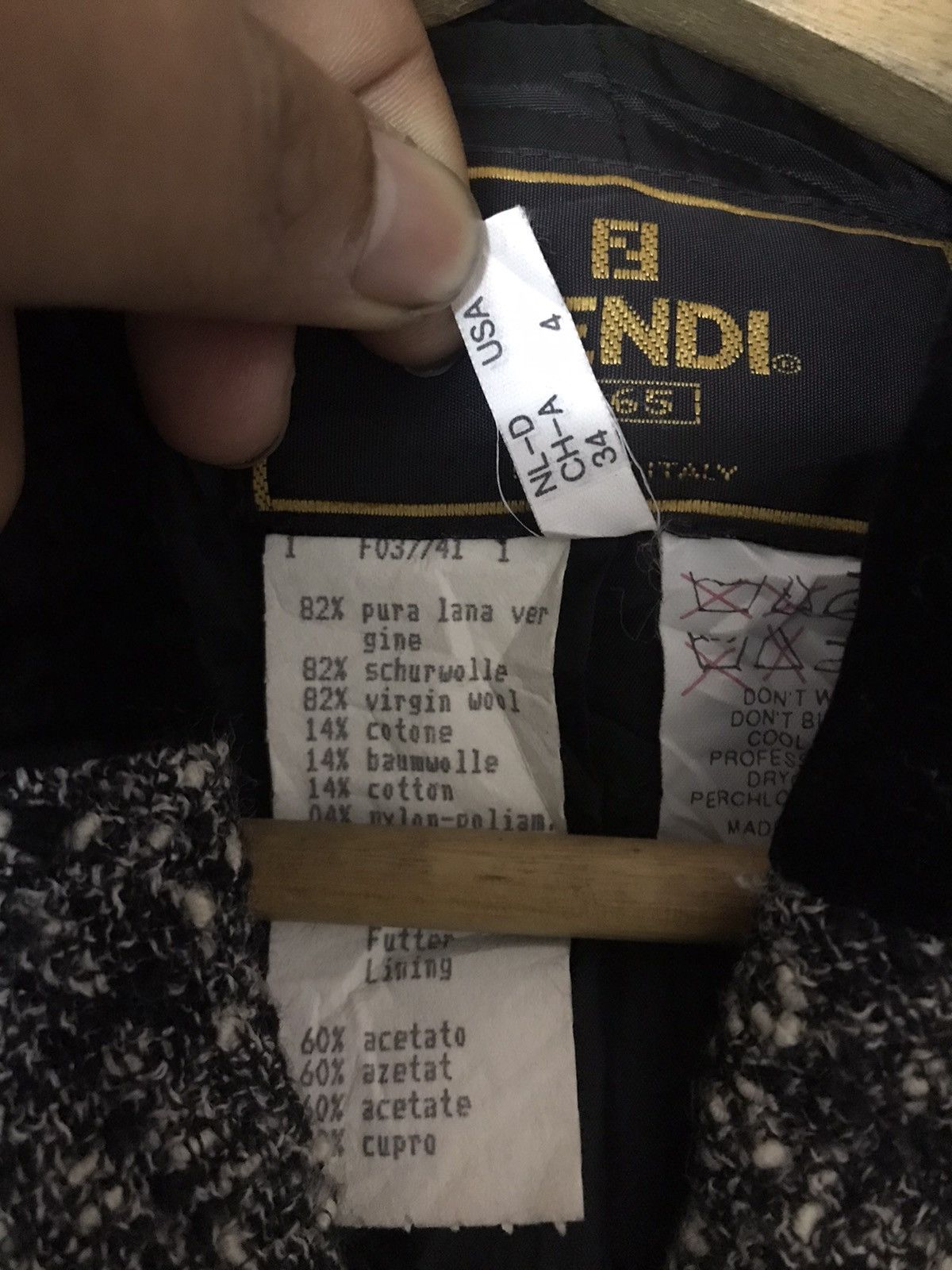 Fendi Authentic Fendi Tweed Size S / US 4 / IT 40 - 7 Thumbnail