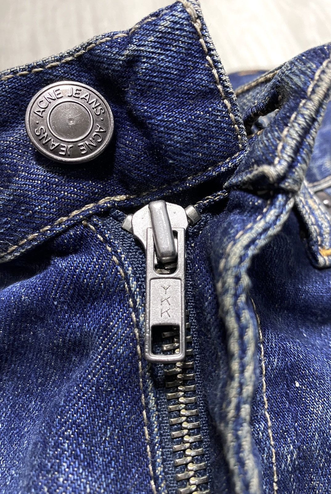 Acne Studios Acne Action Jeans Max Lost&Found Washed Stitched Dyed Jeans Size US 30 / EU 46 - 17 Thumbnail
