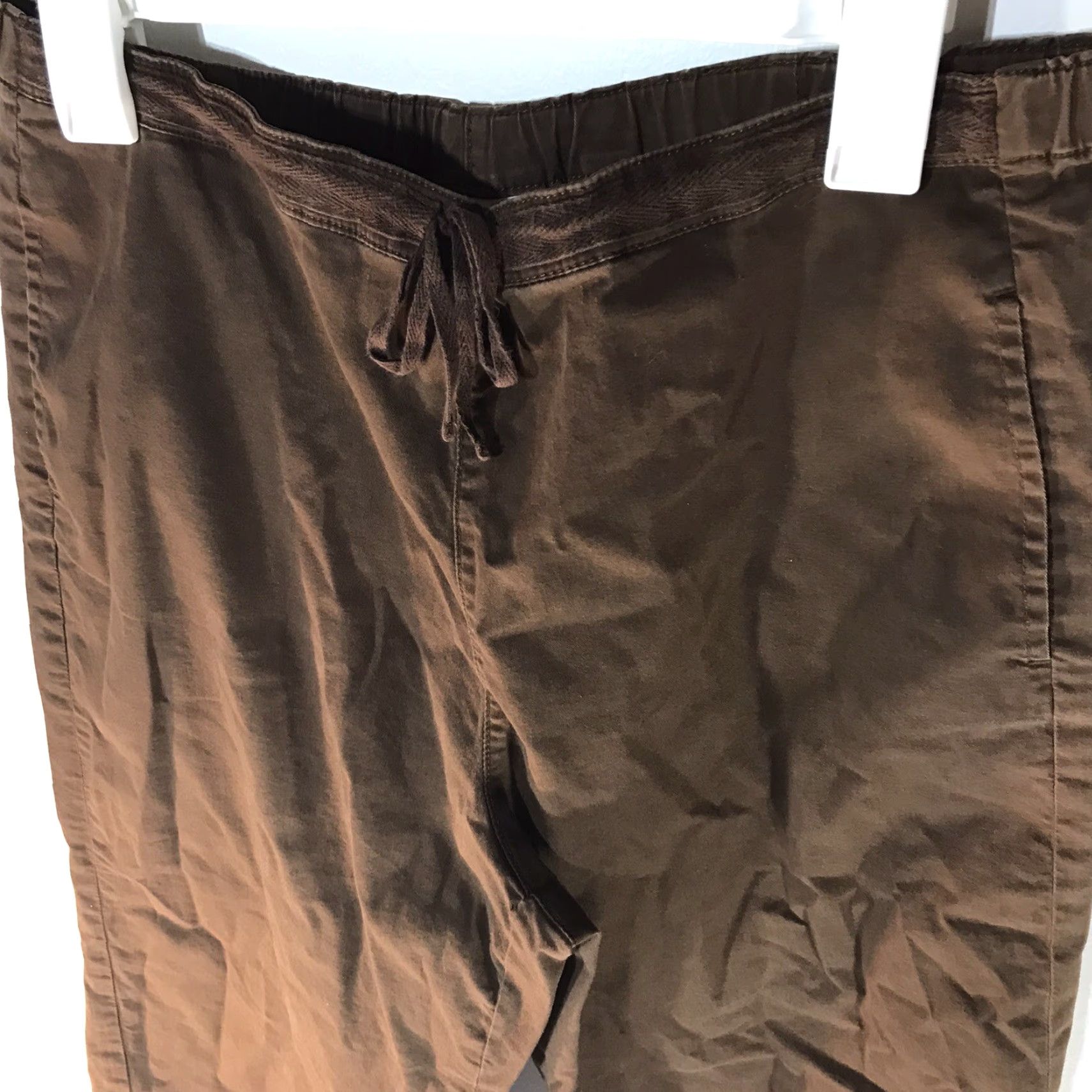 Coldwater Creek Coldwater Creek Women's Brown Wide Leg Cropped Pants Size M Casual Travel Workwear Size 32" / US 10 / IT 46 - 2 Thumbnail