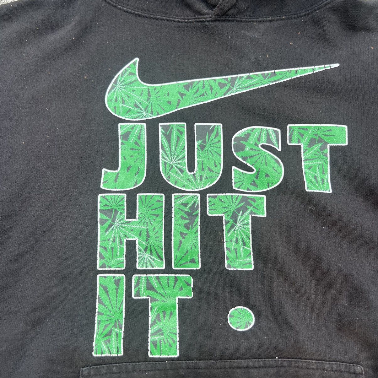 Other "JUST HIT IT" WEED PRINT PARODY HOODIE Size US L / EU 52-54 / 3 - 7 Thumbnail