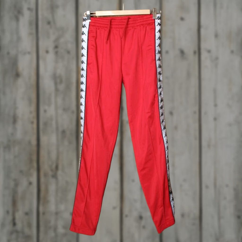 Kappa VINTAGE Kappa Sport Trousers Red Soccer Track Pants Sz. S Unisex Adults Regular Inseam 31" Polyester Drawstring Athletic Pants Size US 29 - 1 Thumbnail