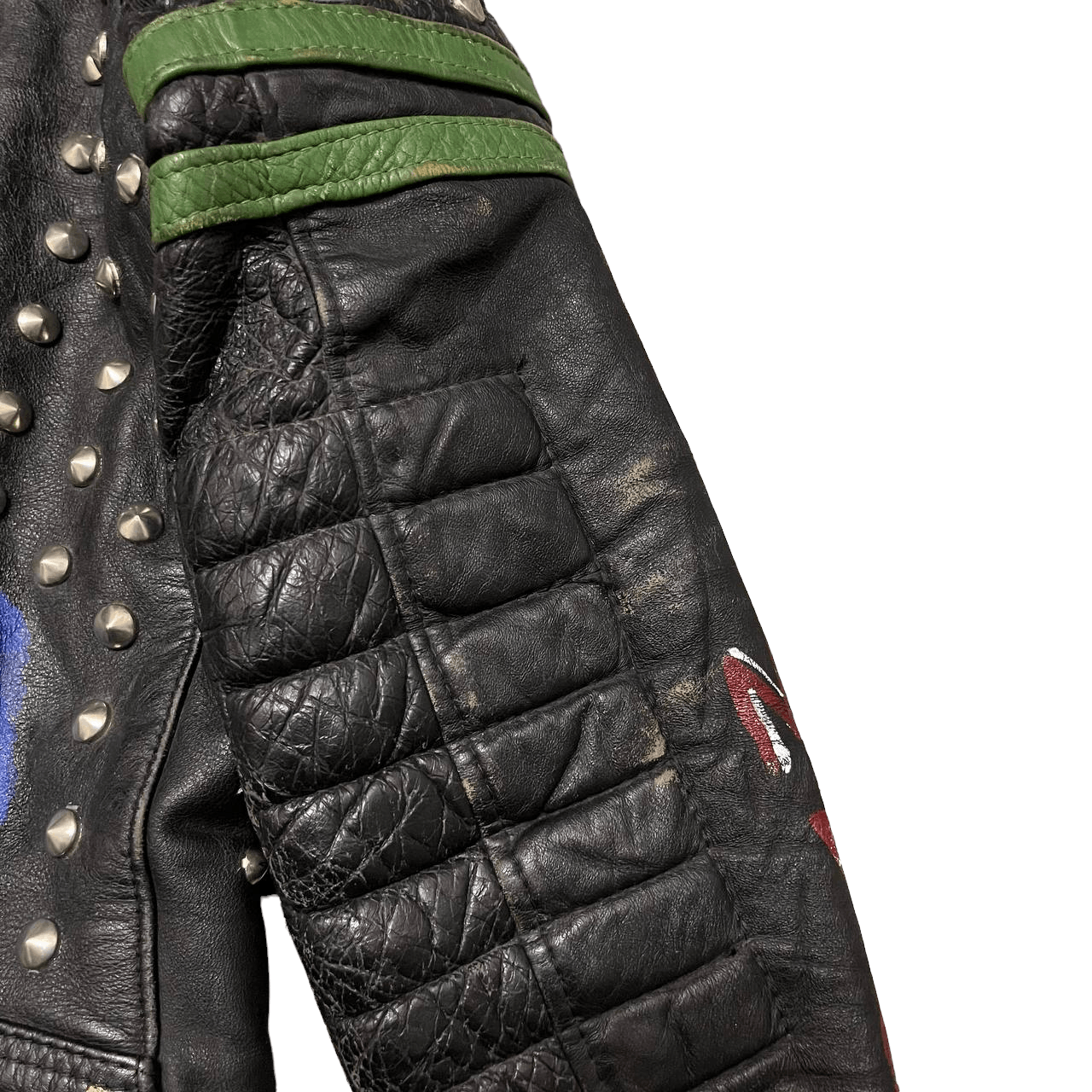 Vintage 70's Punk Rock Studded Custom Leather Jacket