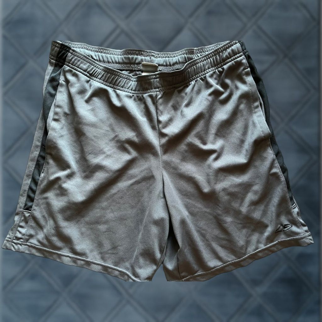 Champion Champion Shorts Adult Small Polyester Gray Solid Pull On Mens Size US 29 - 1 Thumbnail