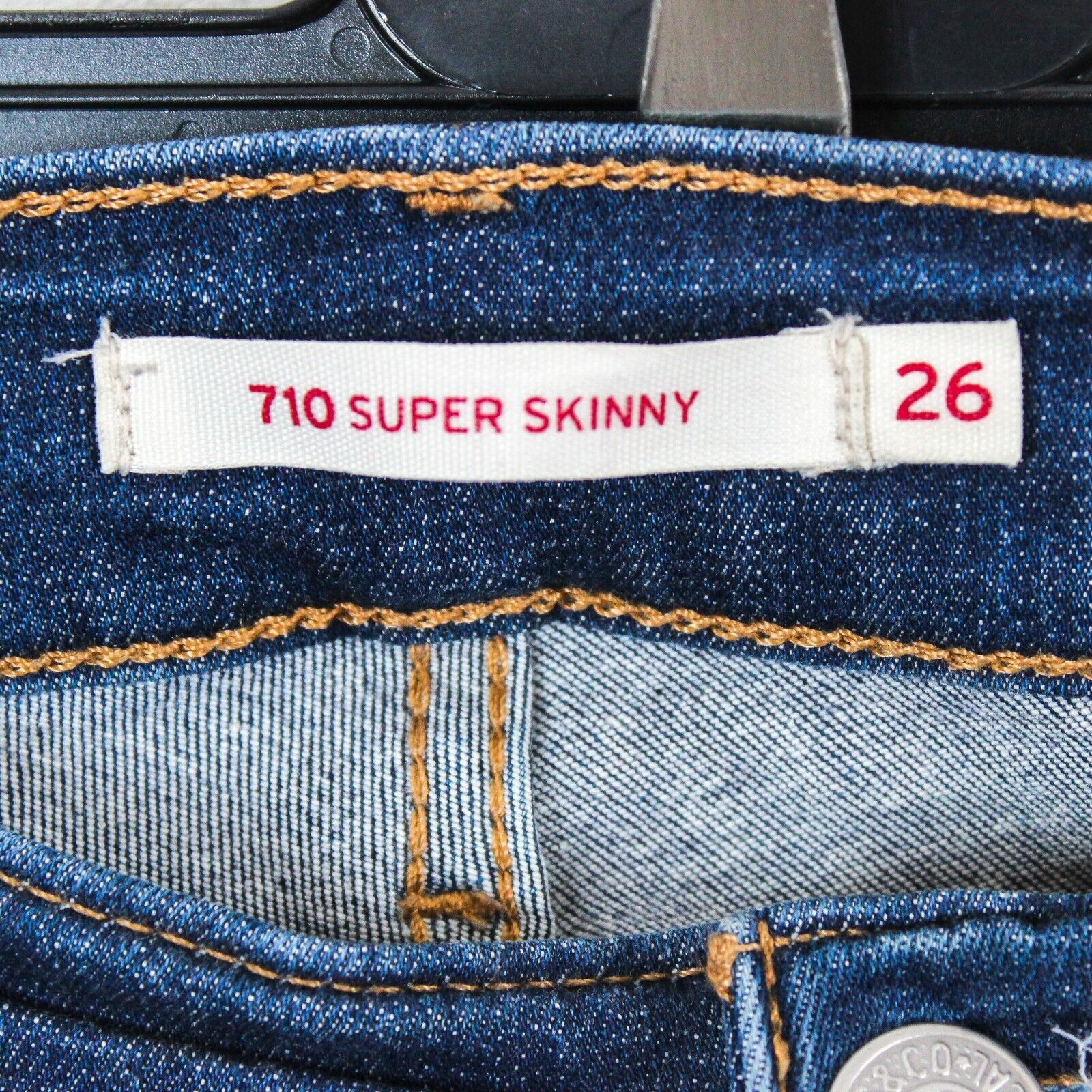 Levi's 710 Women W26 L30 Super Skinny Jeans Pants Trousers Stretch Size 26" / US 2 / IT 38 - 5 Thumbnail