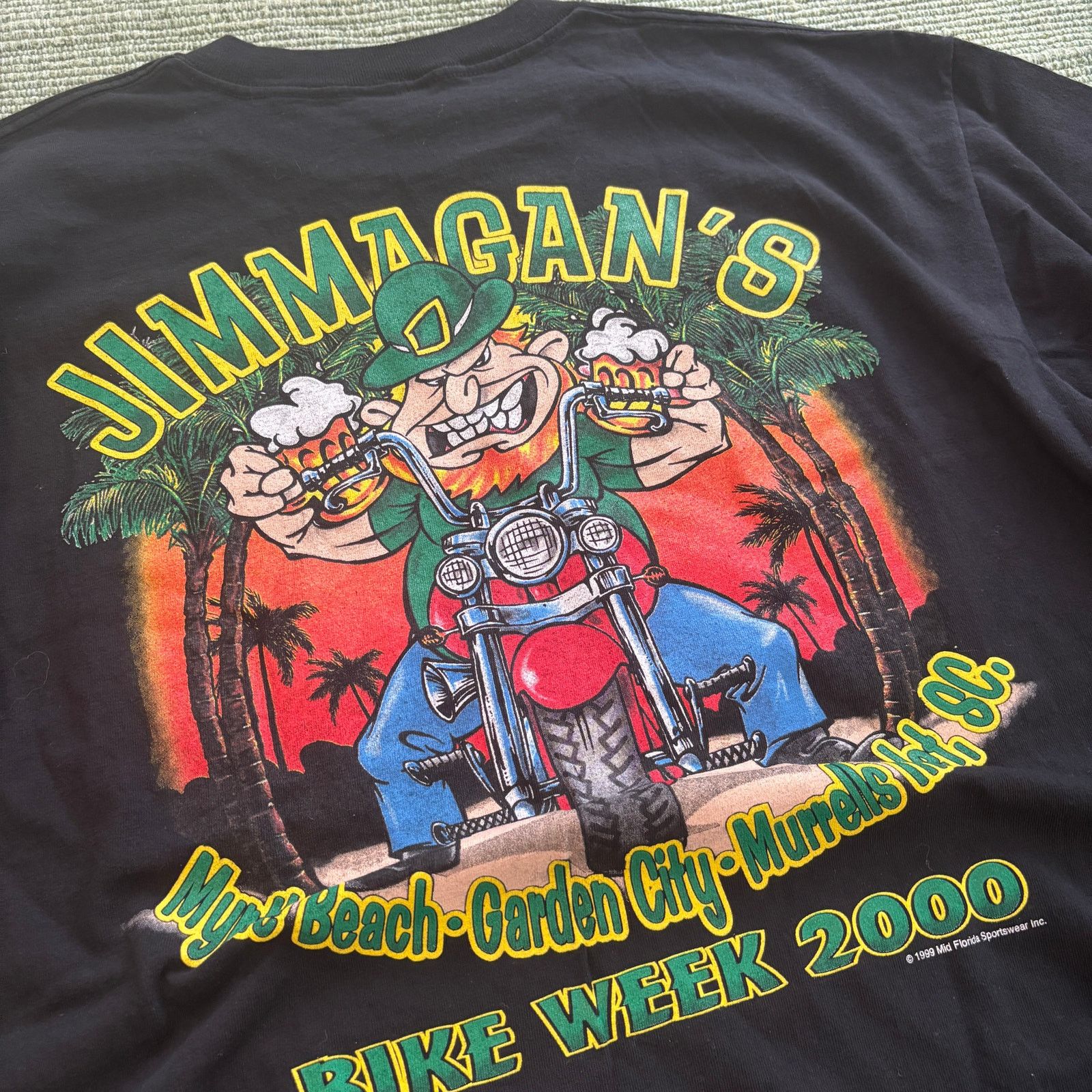 Vintage Vintage Jimmigan's Bike Week 2000 Biker Tee Shirt Sz XL Size US XL / EU 56 / 4 - 6 Thumbnail